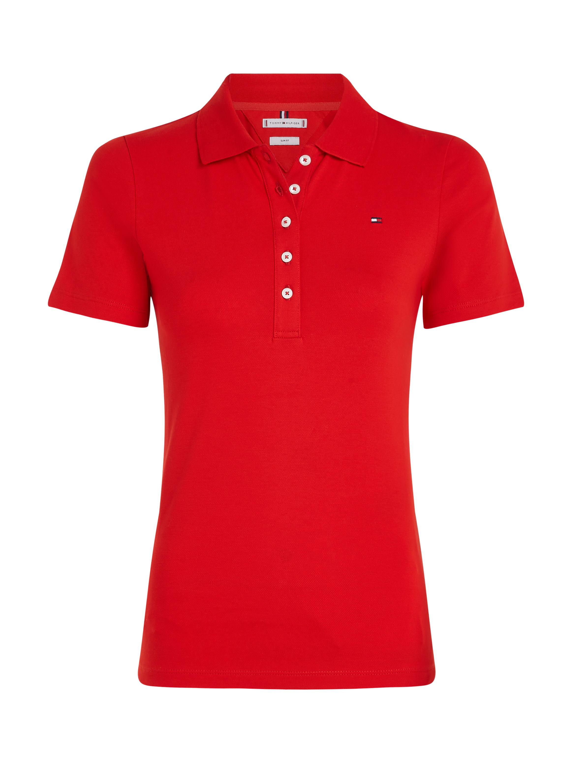 Tommy Hilfiger Poloshirt »1985 SLIM PIQUE POLO SS«, mit dezenter Tommy Hilfiger Logostickerei