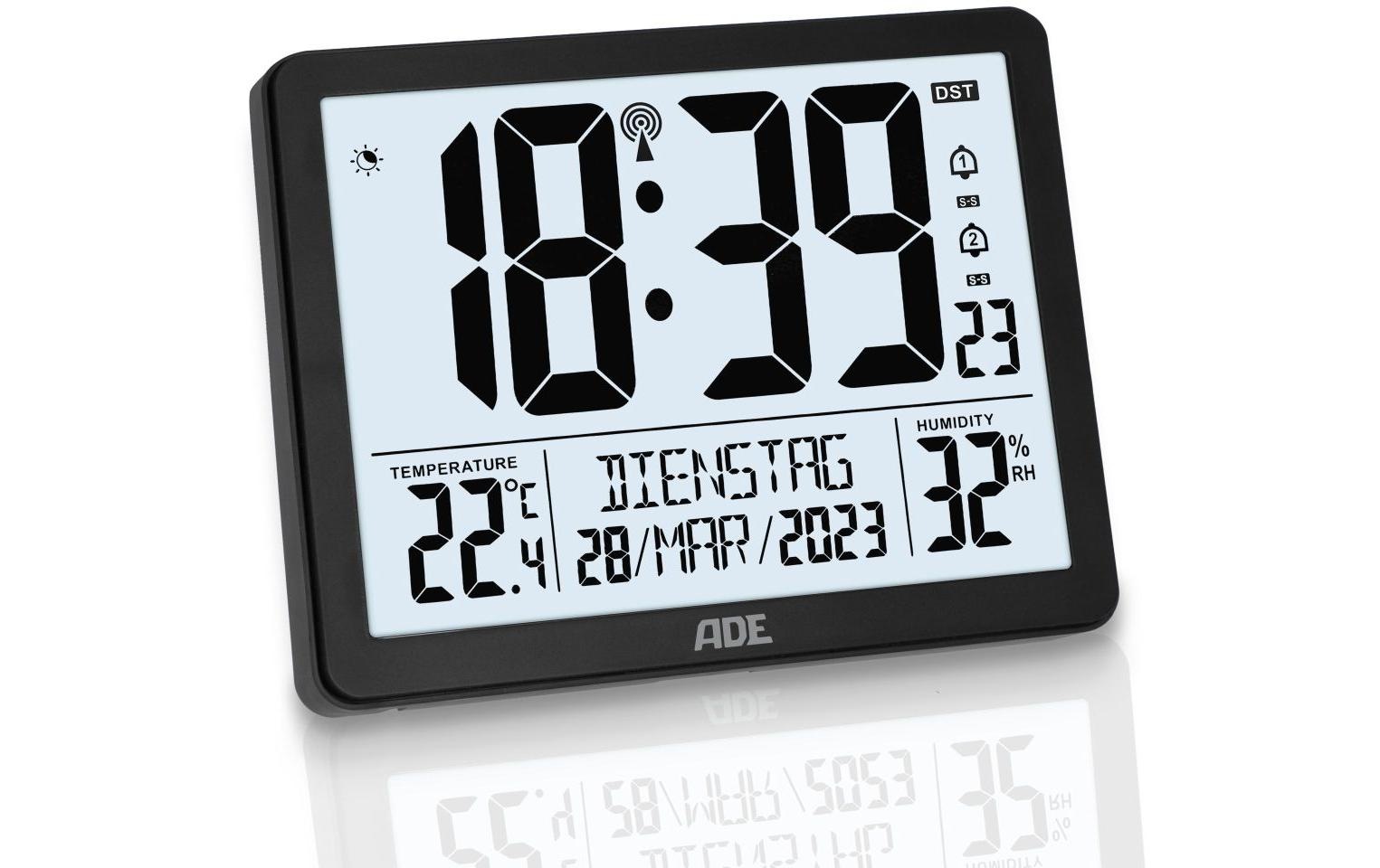 ADE Wanduhr »XL, Schwarz/Weiss«
