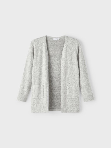 Name It Strickjacke »NKFVICTI – Cardigan ohne Verschluss aus Feinstrick«, unifarben, casual, regular fit, Feinstrick, V-Ausschnitt