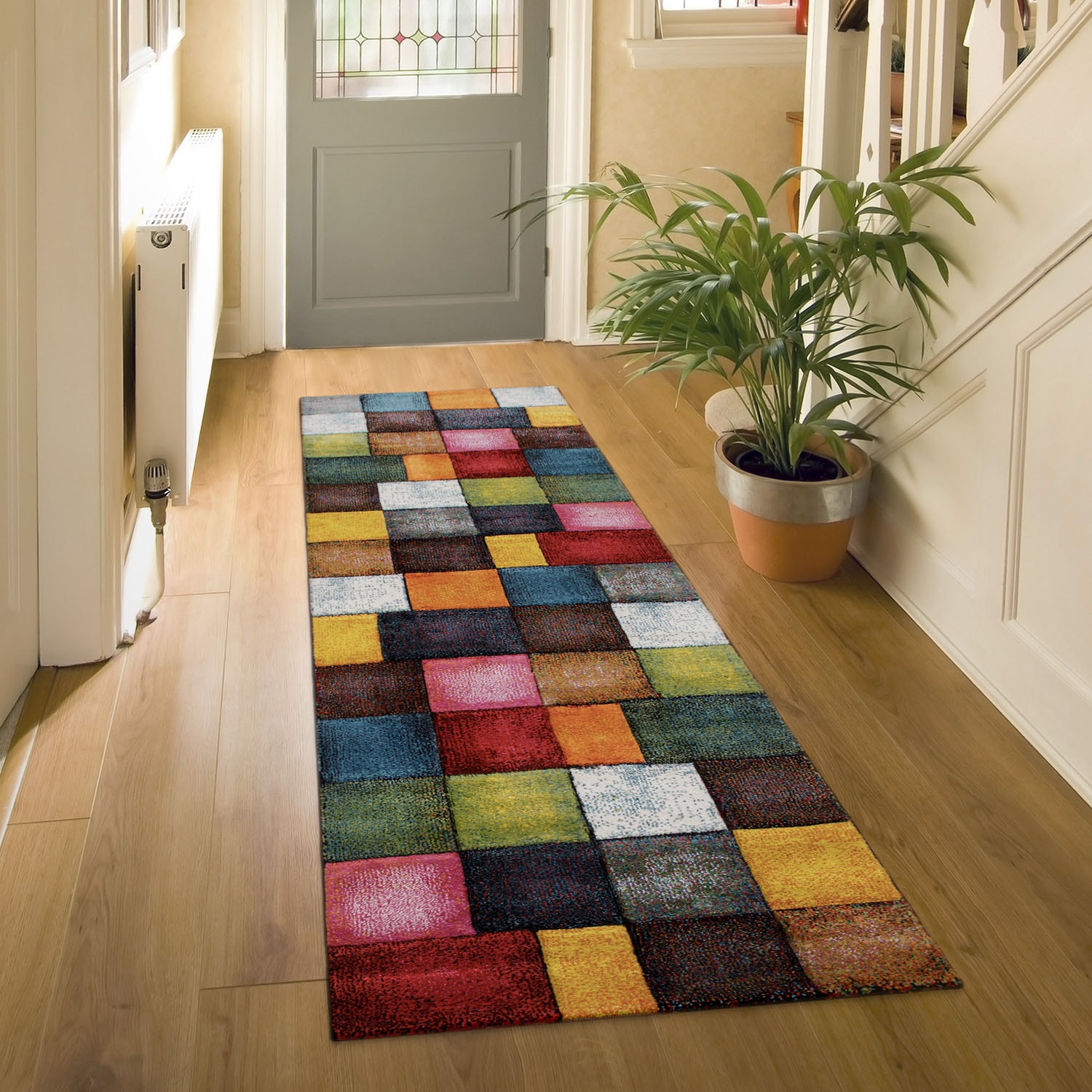 Teppich Brillance 758, Paco Home, rechteckig, Höhe: 18 mm, Kurzflor,  modernes geometrisches Design, auch als Läufer, perfekt für das Wohnzimmer  geeignet