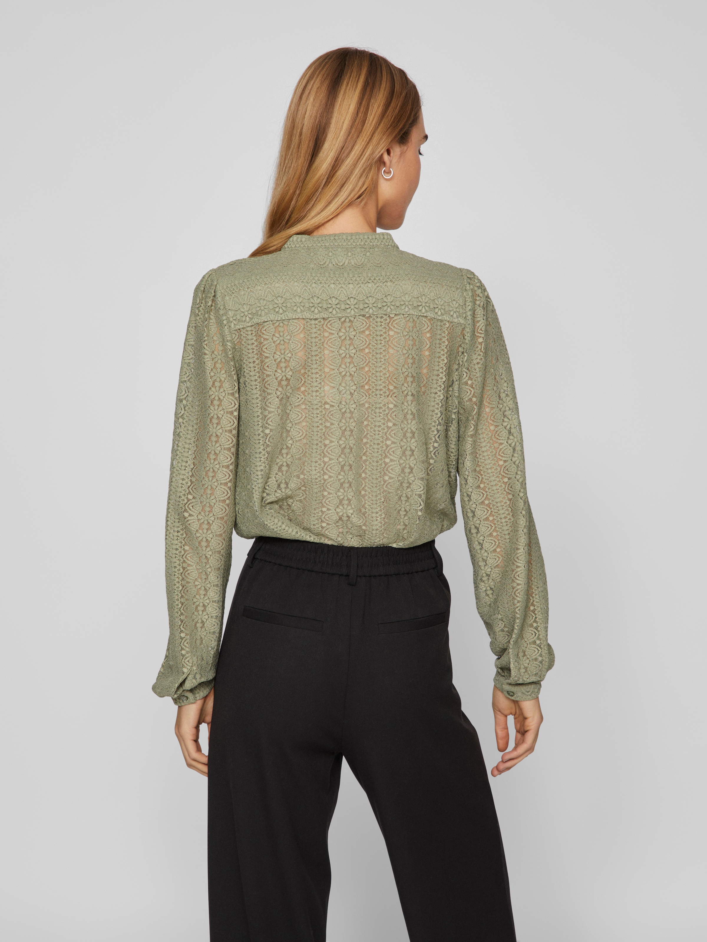 Vila Blusenshirt »VICHIKKA LACE L/S SHIRT- NOOS«