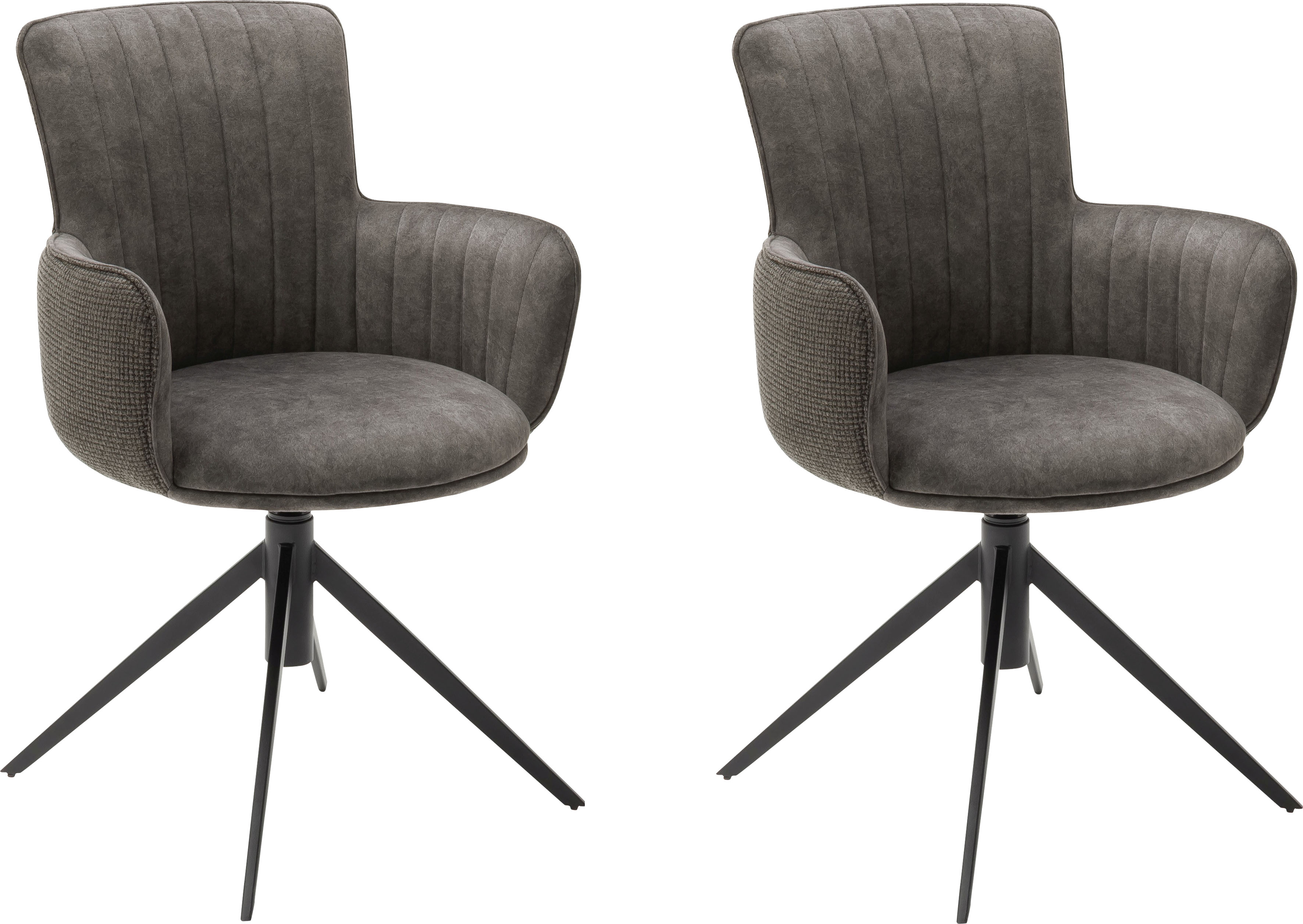 MCA furniture 4-Fussstuhl »Tonala«, Jelmoli-Versand 2 Nivellierung drehbar grob, 180° mit Velourstoff St., (Set), kaufen | online