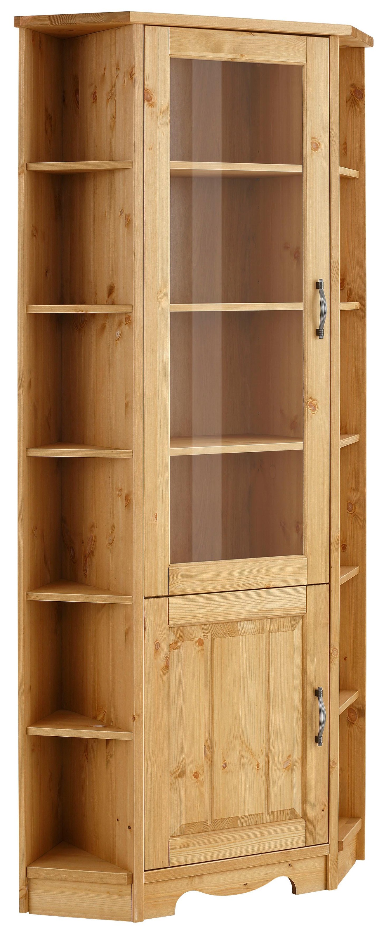 OTTO home Eckvitrine "Trinidad" Höhe 188 cm, FSC zertifiziertes Massivholz