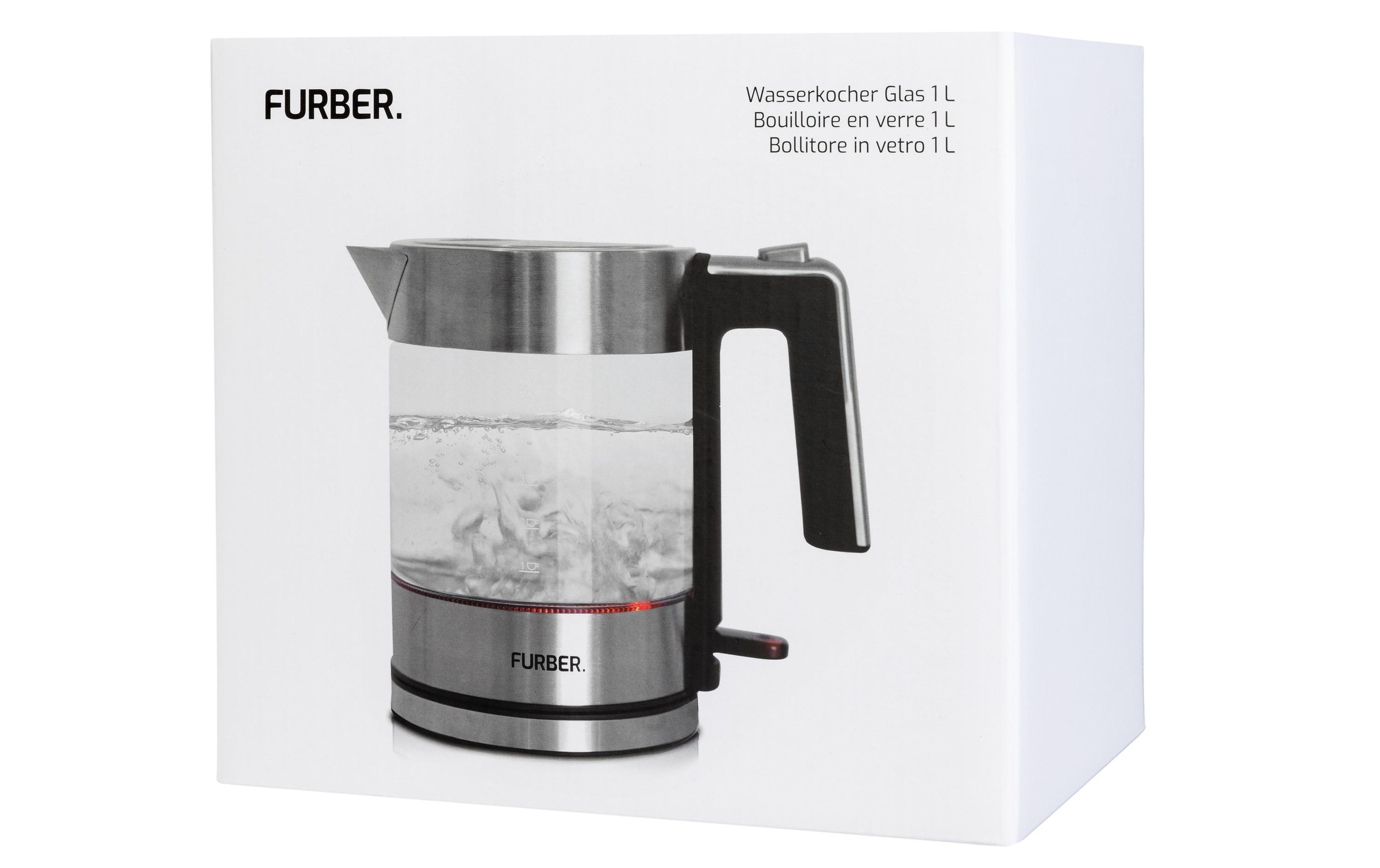 FURBER Wasserkocher »Vetro 1 l«, 1 l, 1850 W