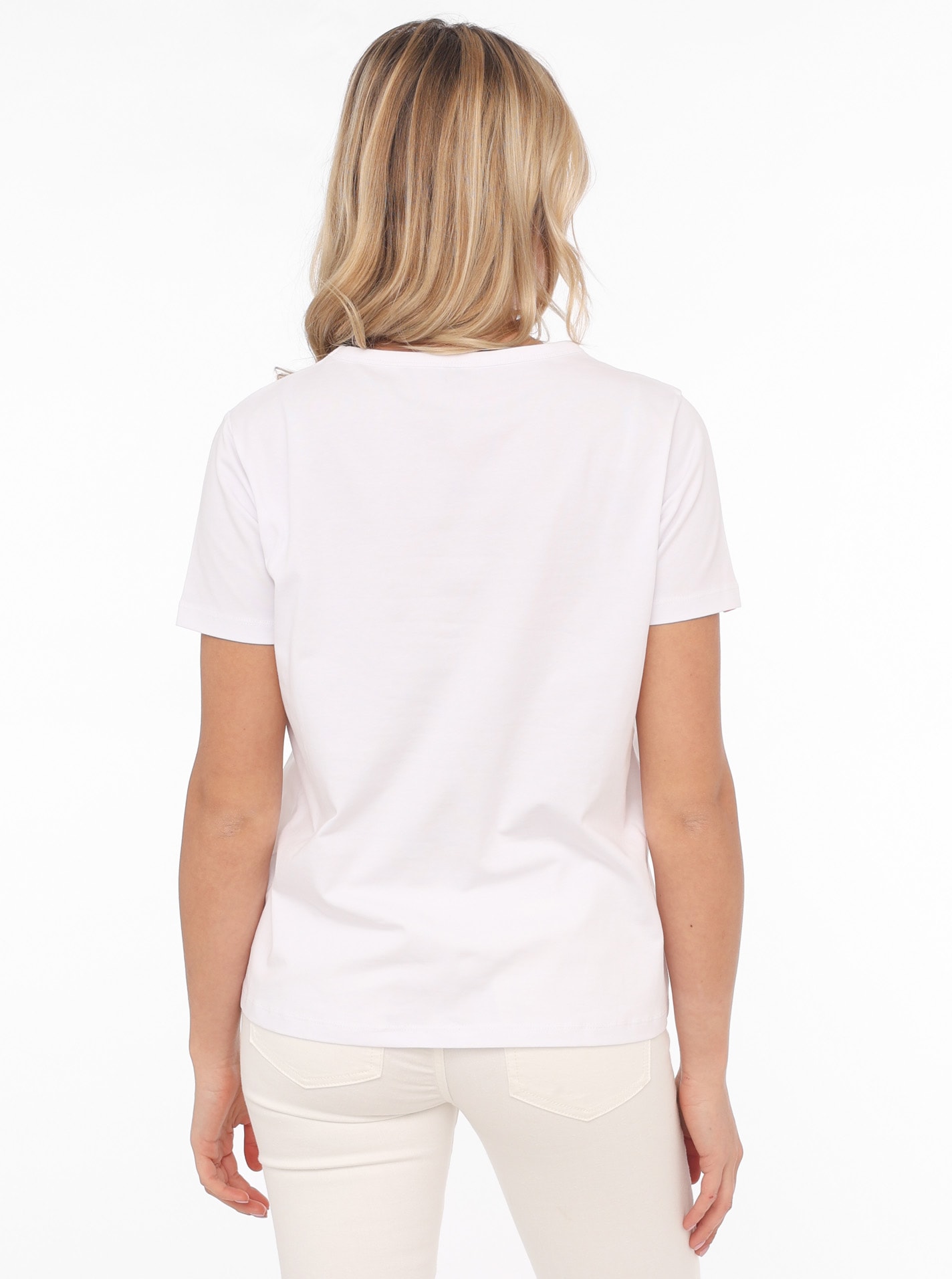 Zwillingsherz T-Shirt »"Strand Meer Heimat"«, mit maritimer Stickerei und Pailletten Anker