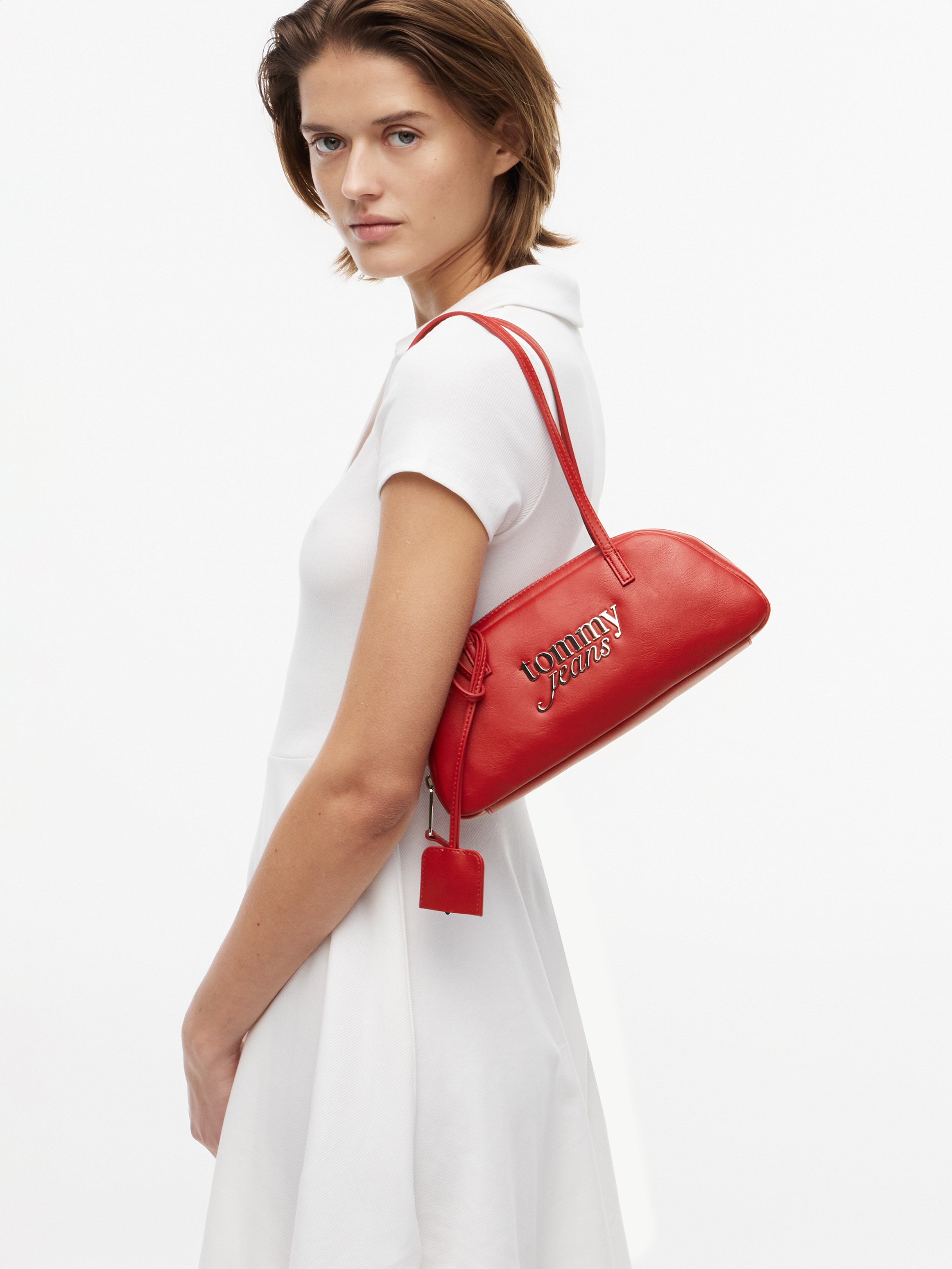 Tommy Jeans Handtasche Tjw Bold Shoulder Bag AW0AW18787 Braun