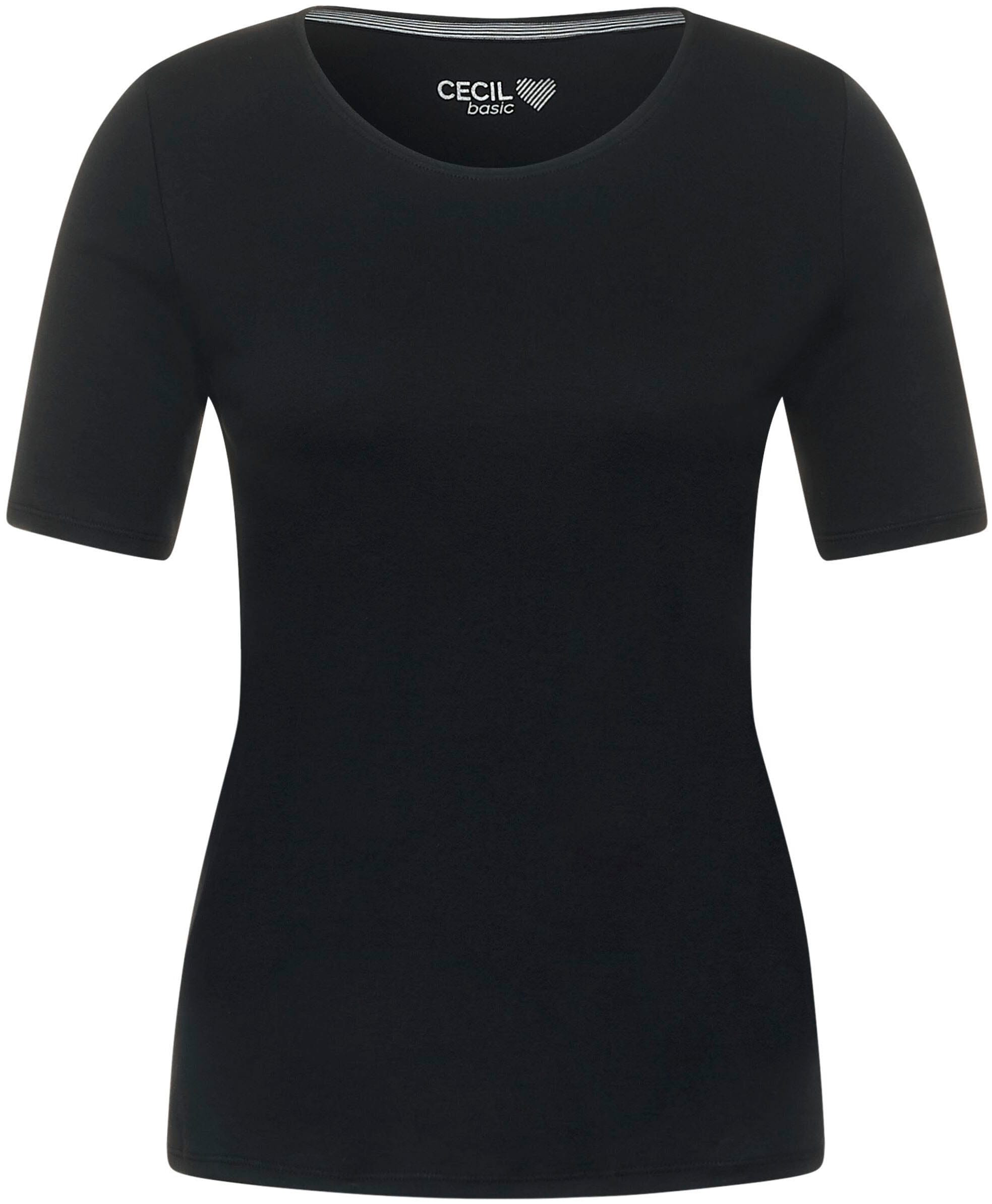 Cecil T-Shirt Jelmoli-Versand Lena«, bei online bestellen in Schweiz Unifarbe »Style