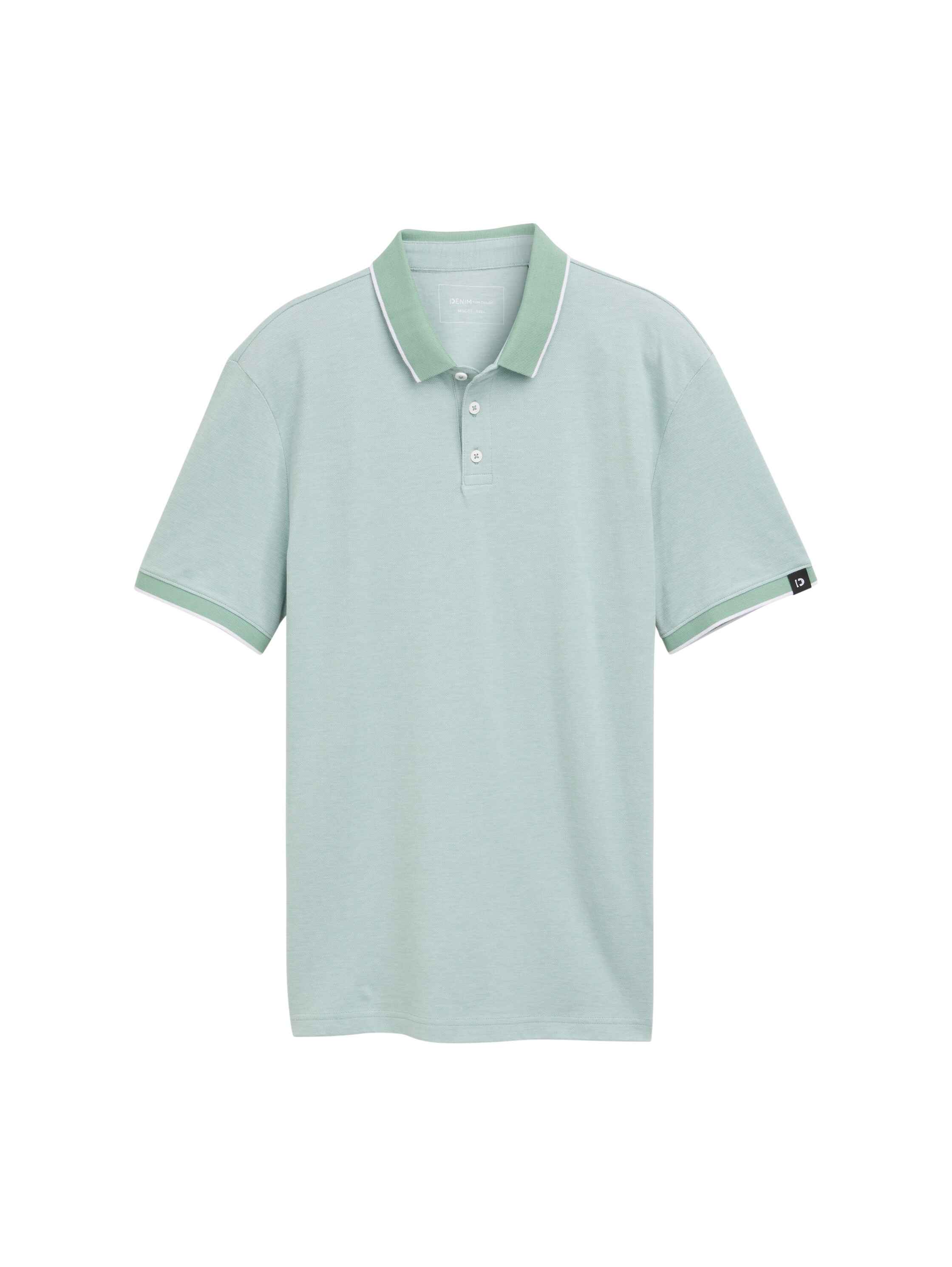 TOM TAILOR Denim Poloshirt, mit Kontrastdetails