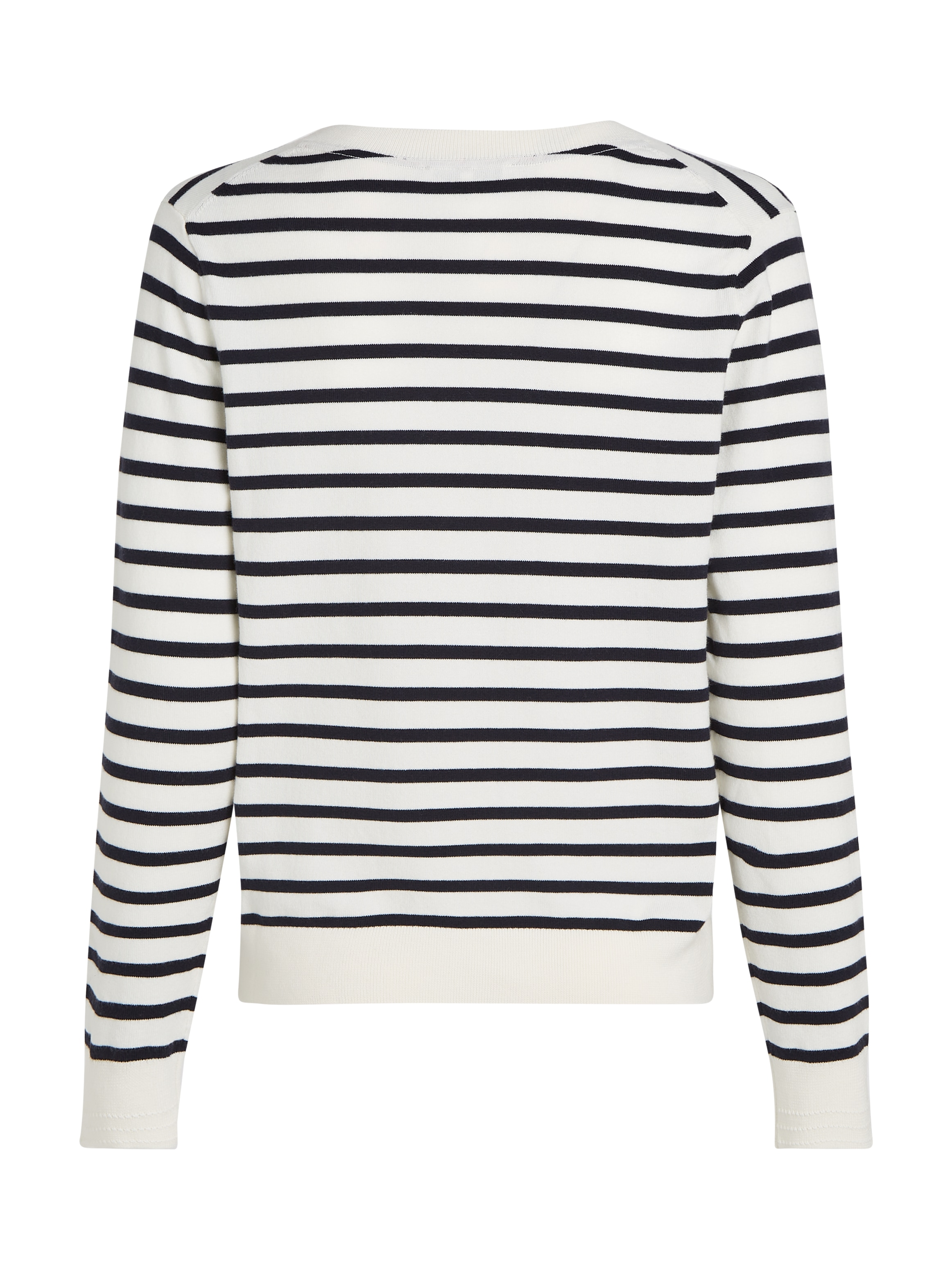 Tommy Hilfiger V-Ausschnitt-Pullover, mit Logo-Stickerei