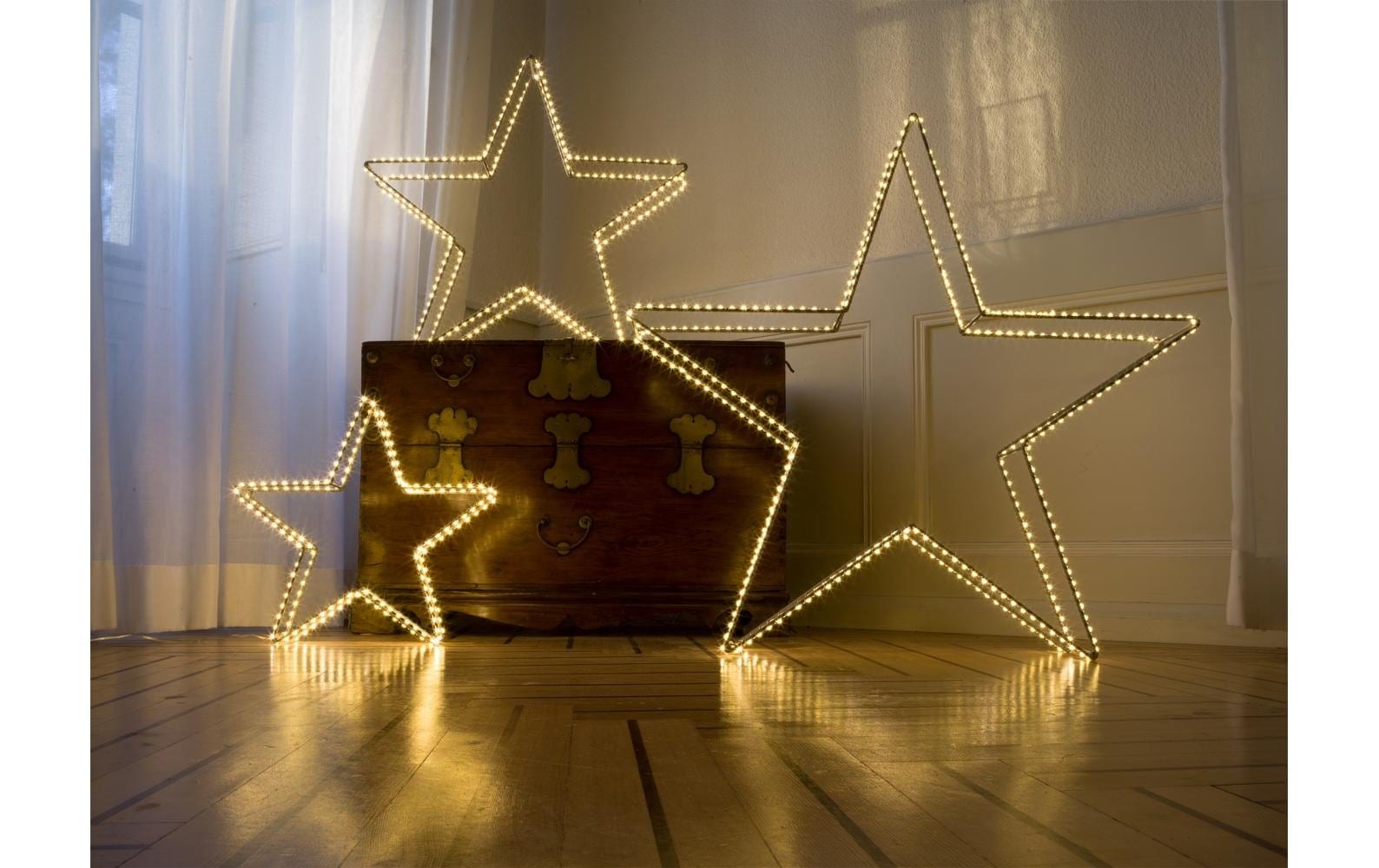 3D Star LED Argento | STT Jelmoli-Versand 38cm« Dekofigur »Dekoration