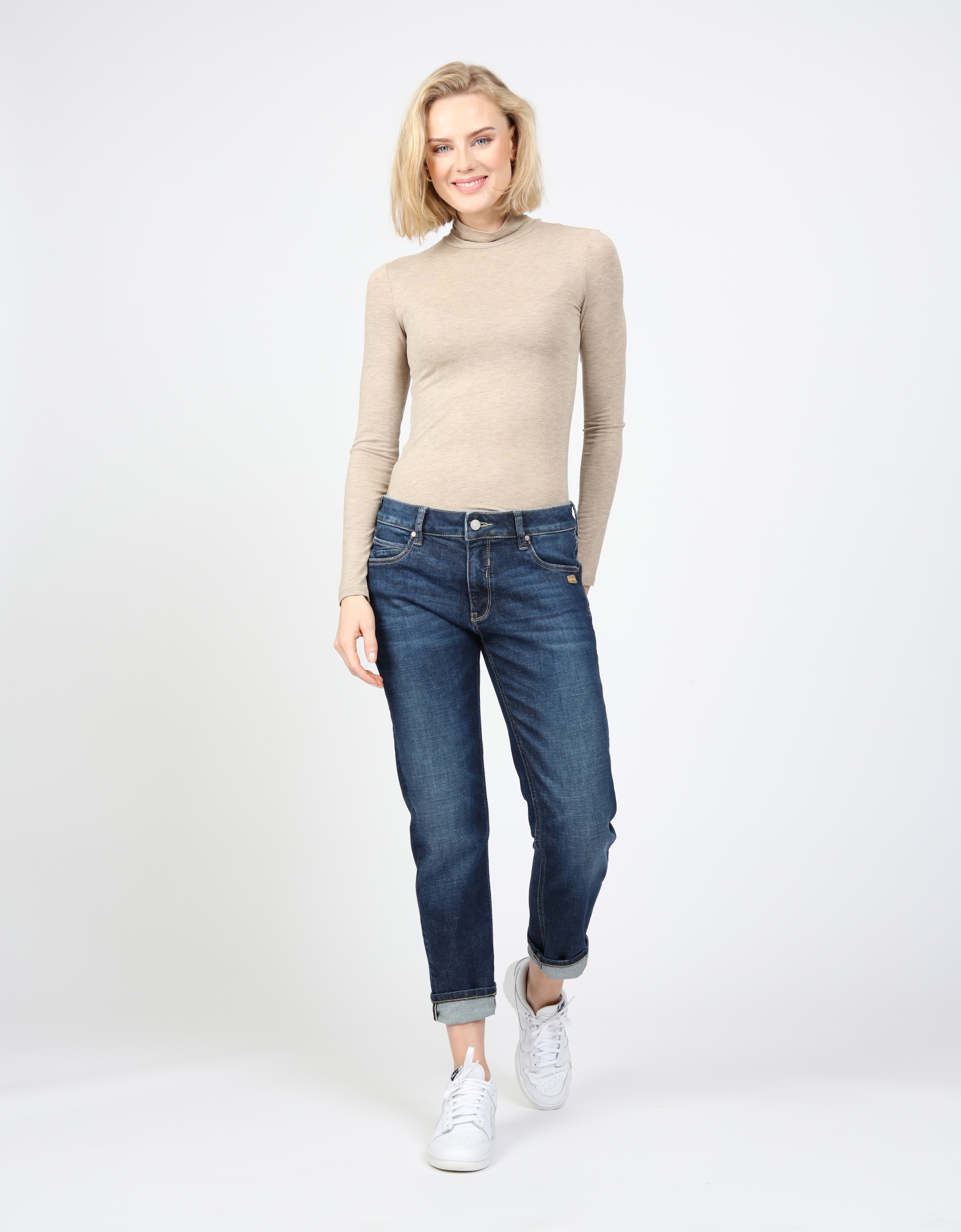 GANG Boyfriend-Jeans »94NADIA«, 5-Pocket Style mit Reissverschluss und Knopf