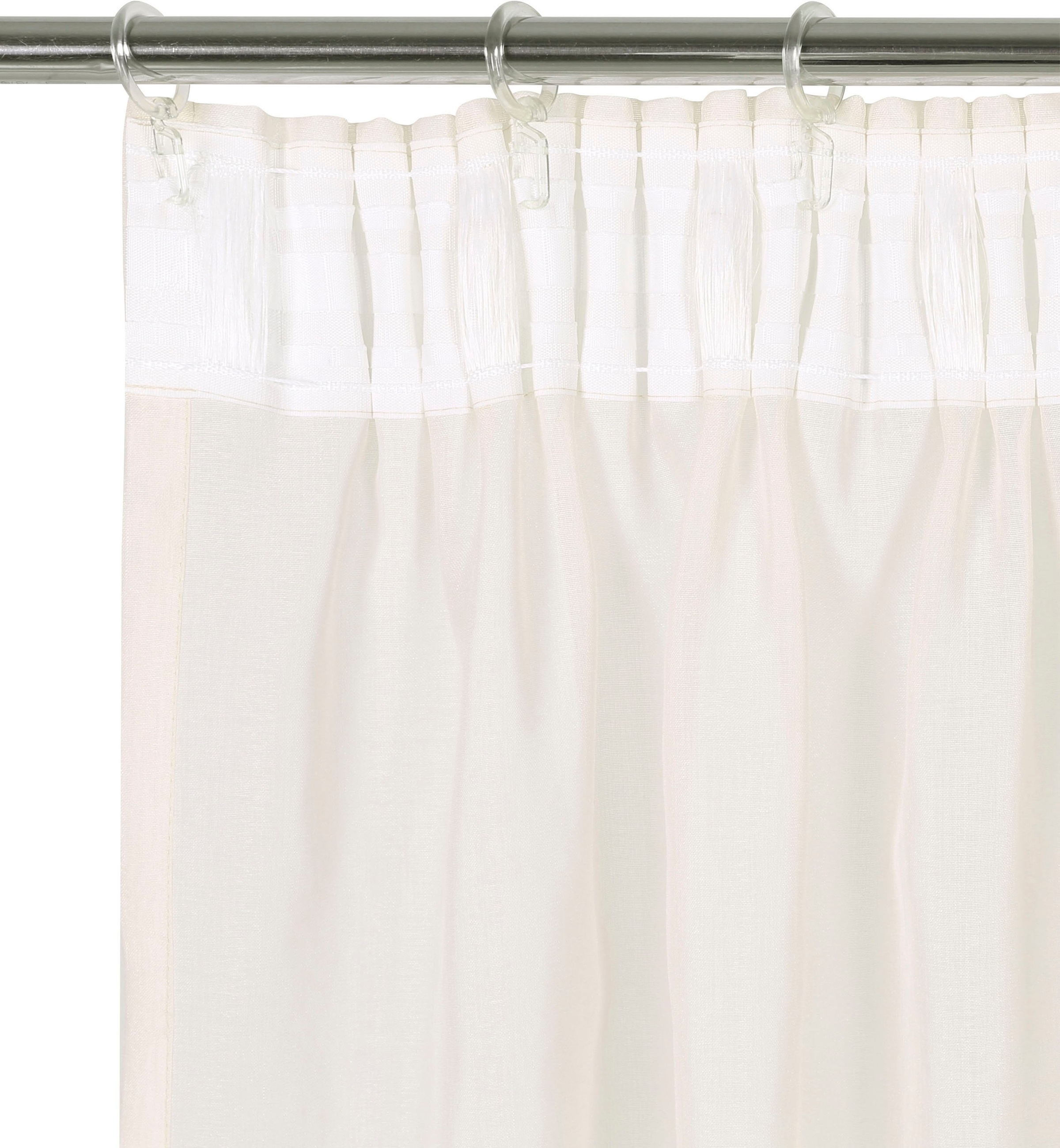 my home Gardine »Dolly«, (2 St.), gewebt, Polyester