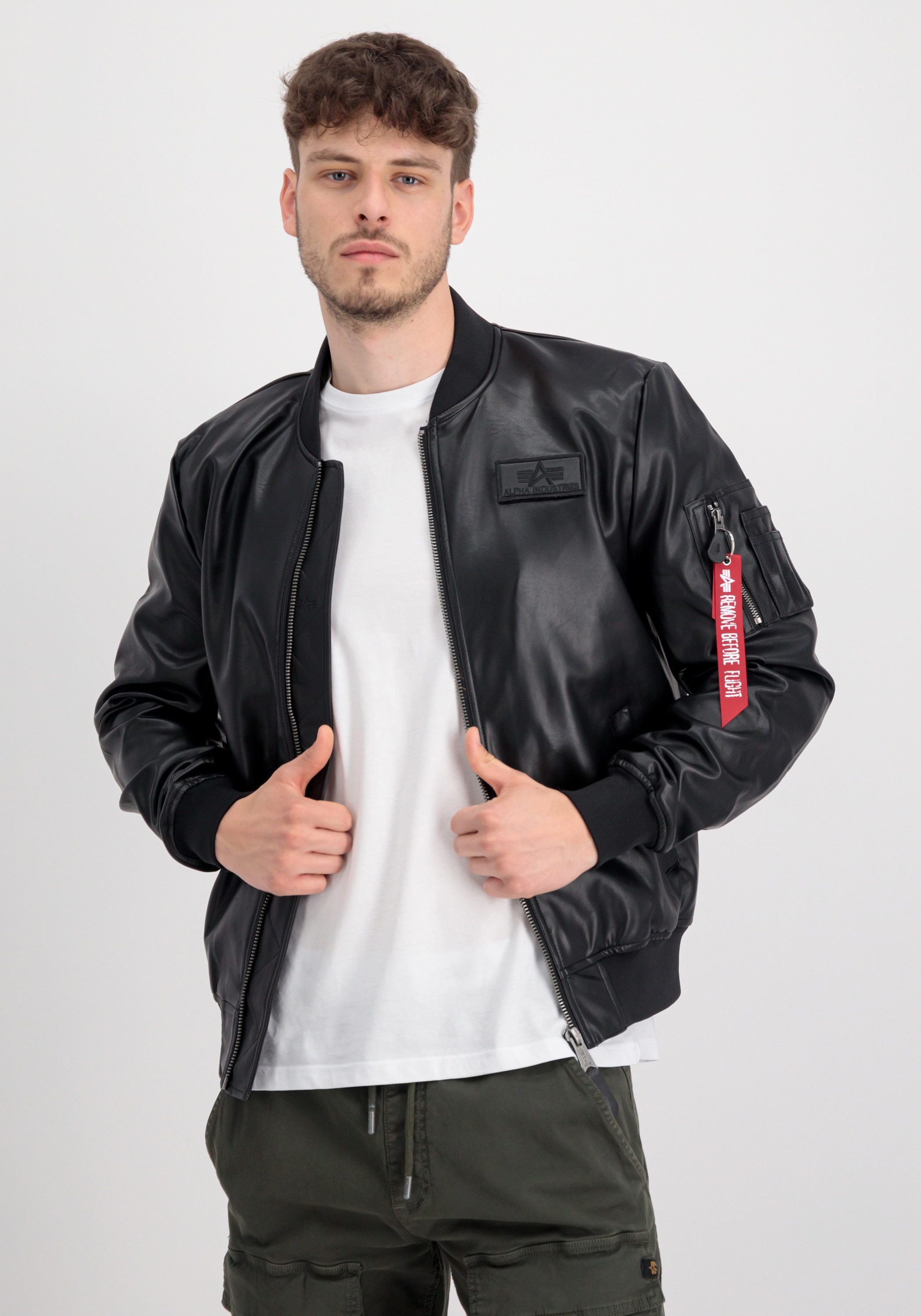 Lederjacke »Alpha Industries Men - Bomber Jackets MA-1 VF Vegan Leather«