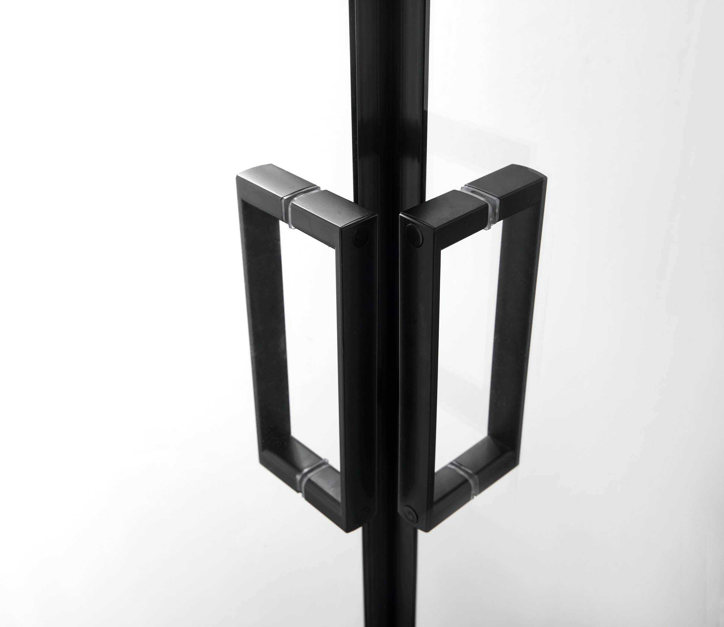 welltime Eckdusche "Florenz 2.2 Black" Hebe-Senk-Mechanismus, barrierefrei einbaubar, mit Drehtüren