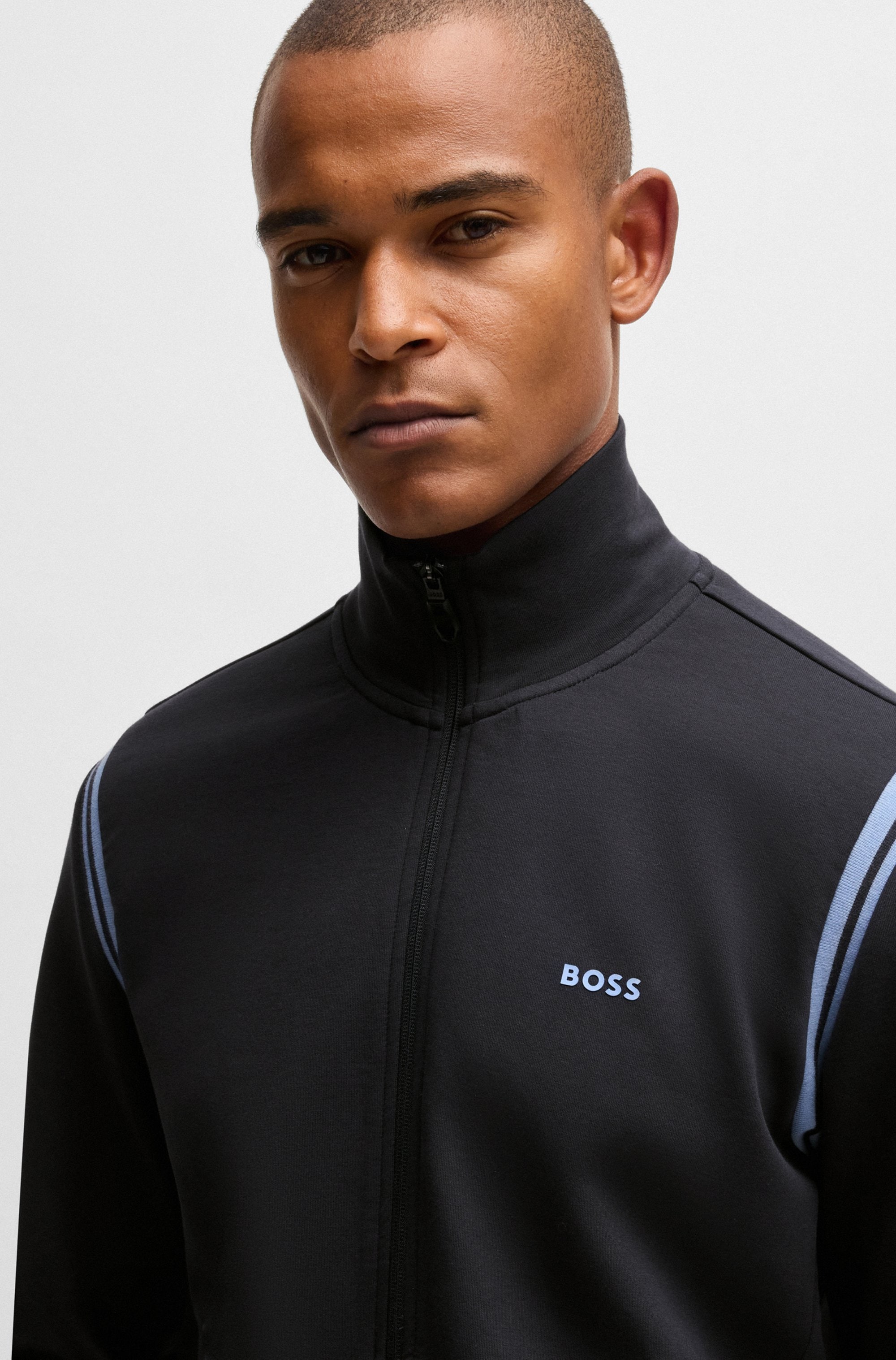 BOSS GREEN Trainingsanzug »Tracksuit Set«, mit Streifen-Einsätzen