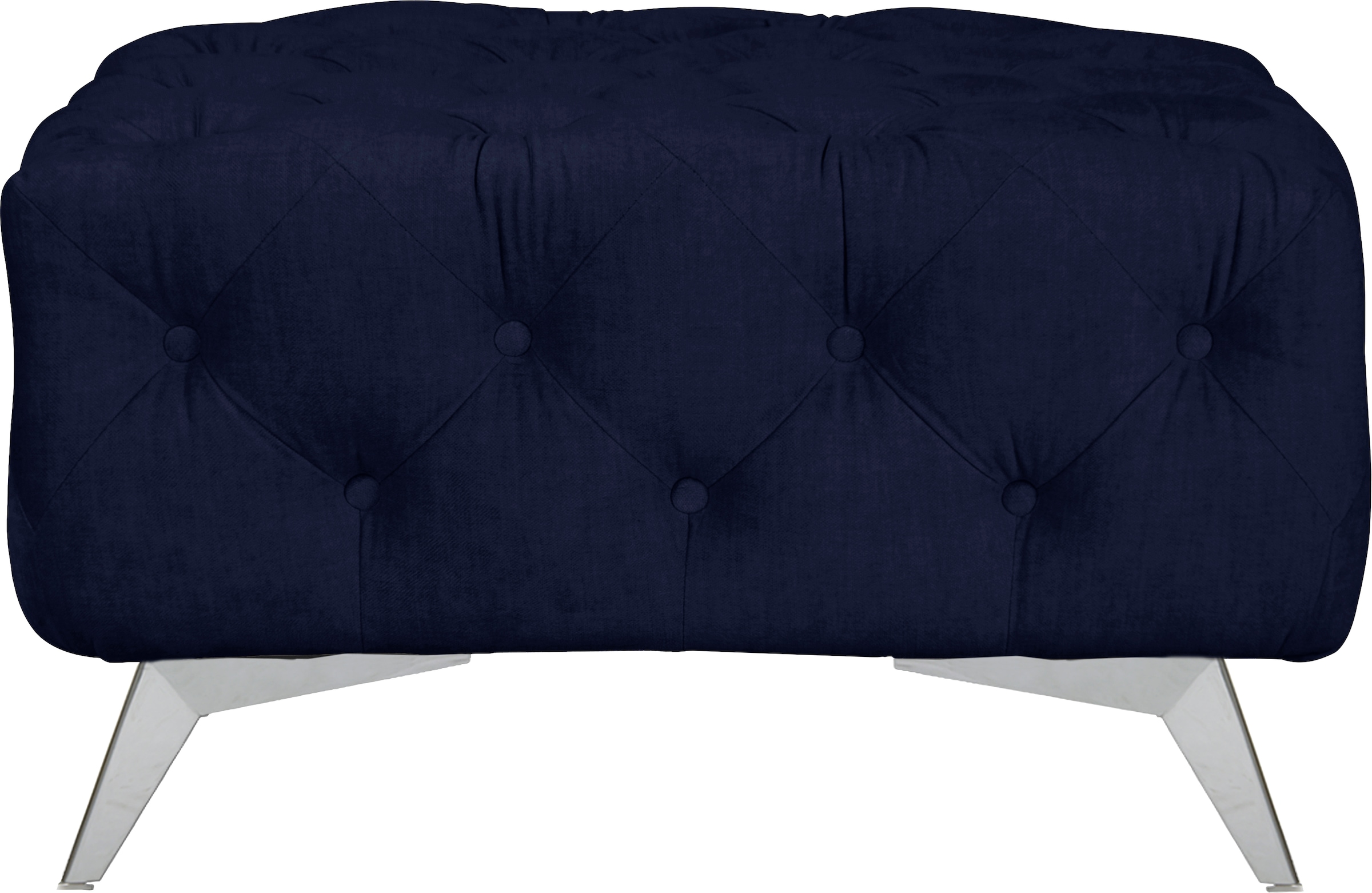 Leonique Polsterhocker »Glynis«, aufwändige Knopfheftung, moderne Chesterfield Optik, Fussfarbe wählbar