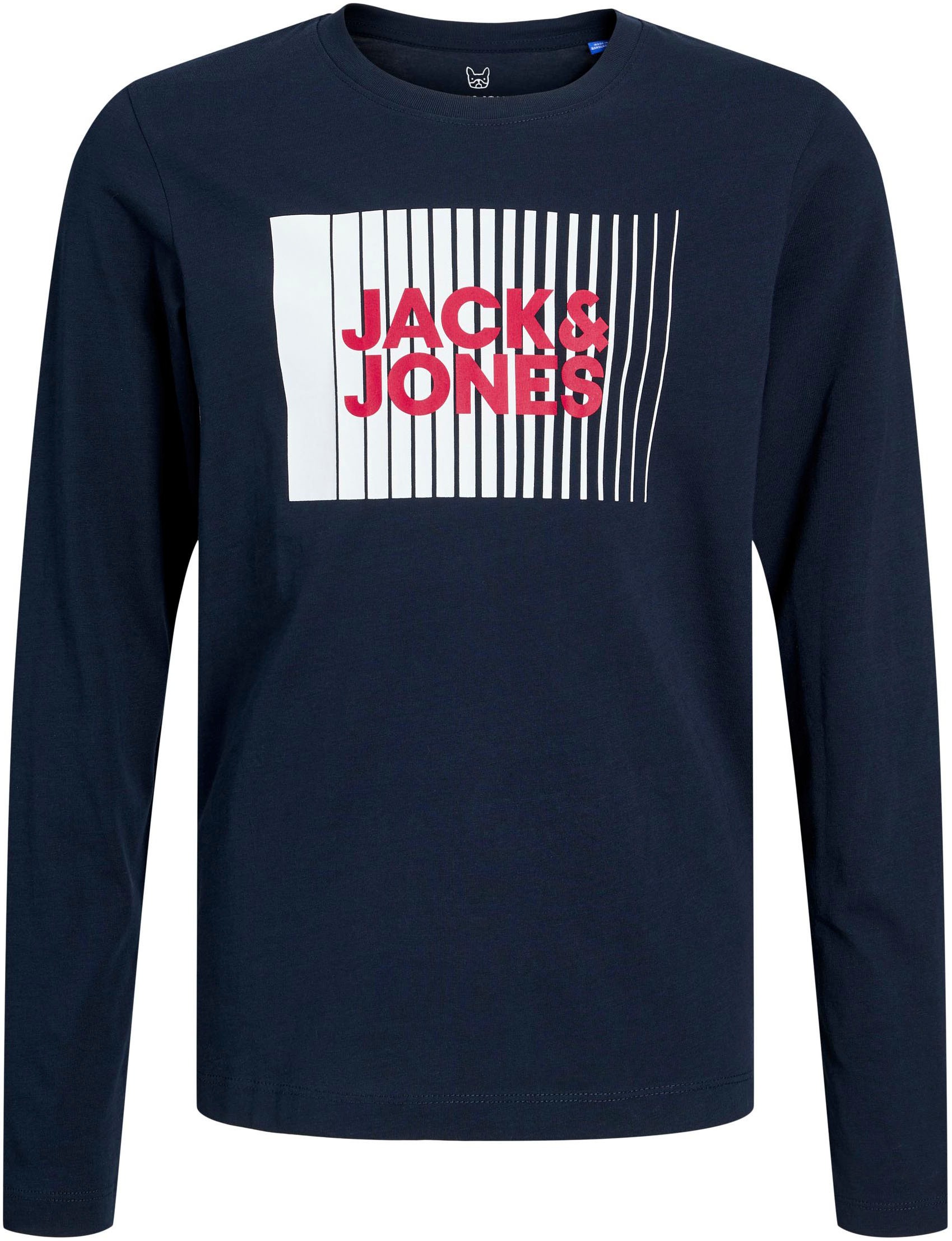 ✵ Jack & günstig entdecken Langarmshirt »JJECORP PLAY LS Junior TEE NOOS O-NECK JNR« | Jelmoli-Versand Jones LOGO