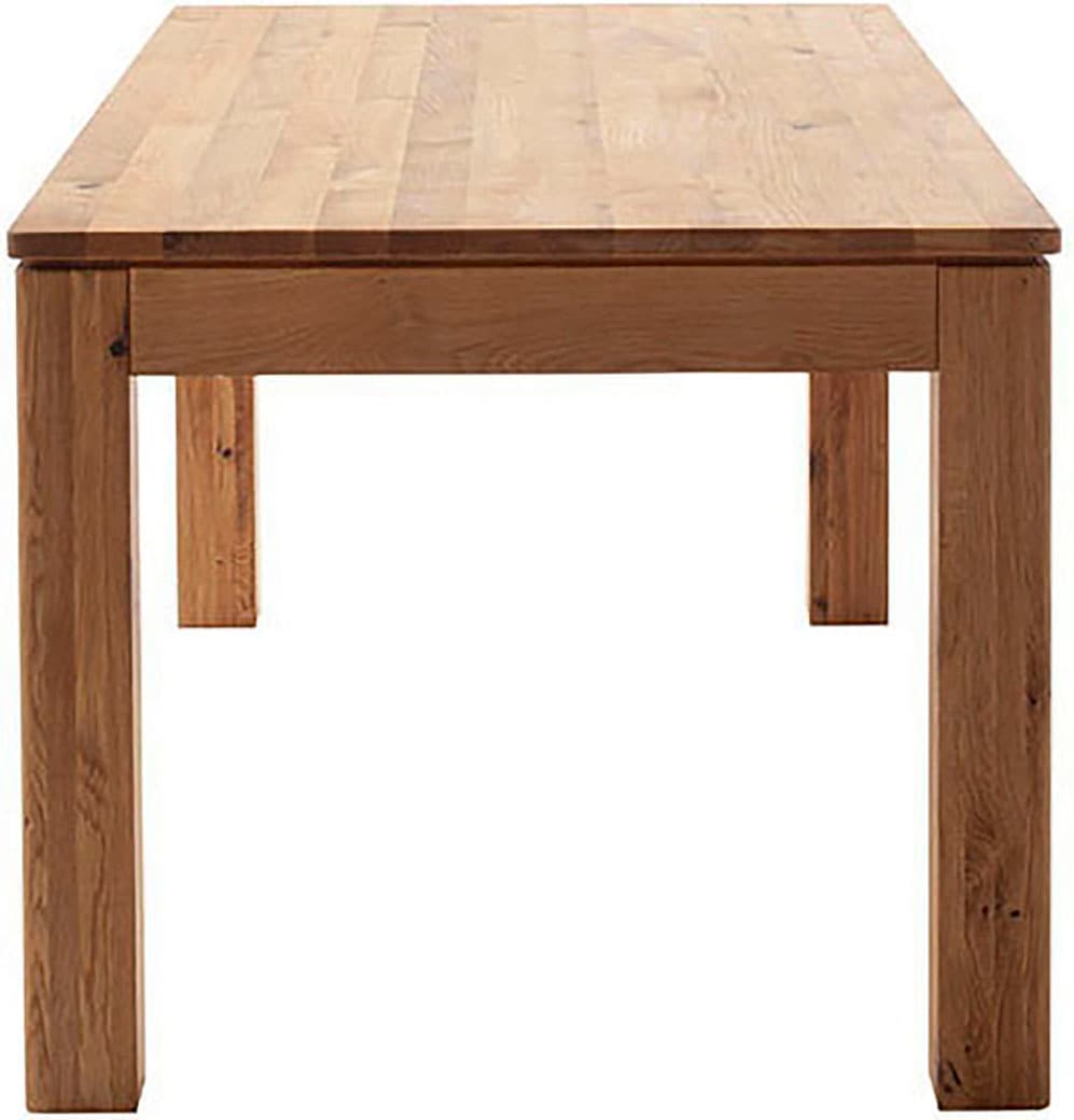 MCA furniture Esstisch »ETNA 4-Fuss Tisch«, (Einzelstück), Massivholz,durchgehende Lamelle,Stollenfuss 10x10cm,Tischplatte 2,5cm