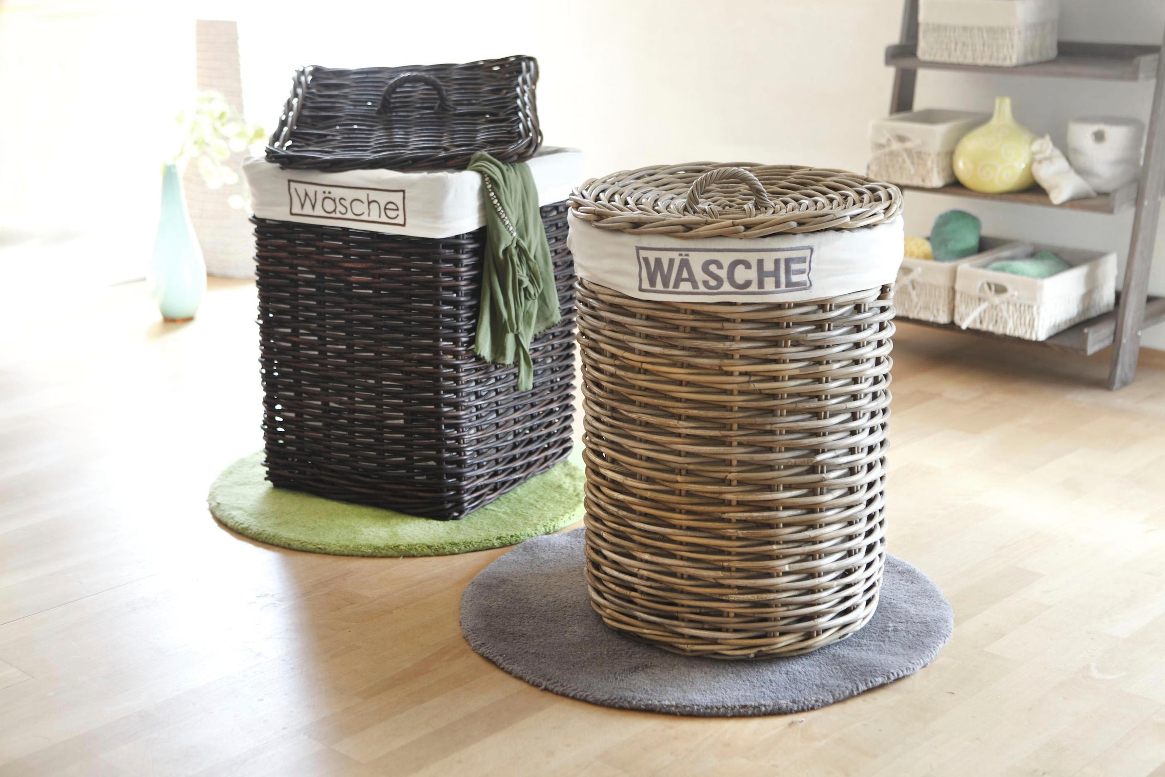 Home affaire Wäschekorb, Rattangeflecht, Höhe 65 cm zu günstigen Preisen  bestellen | Jelmoli-Versand