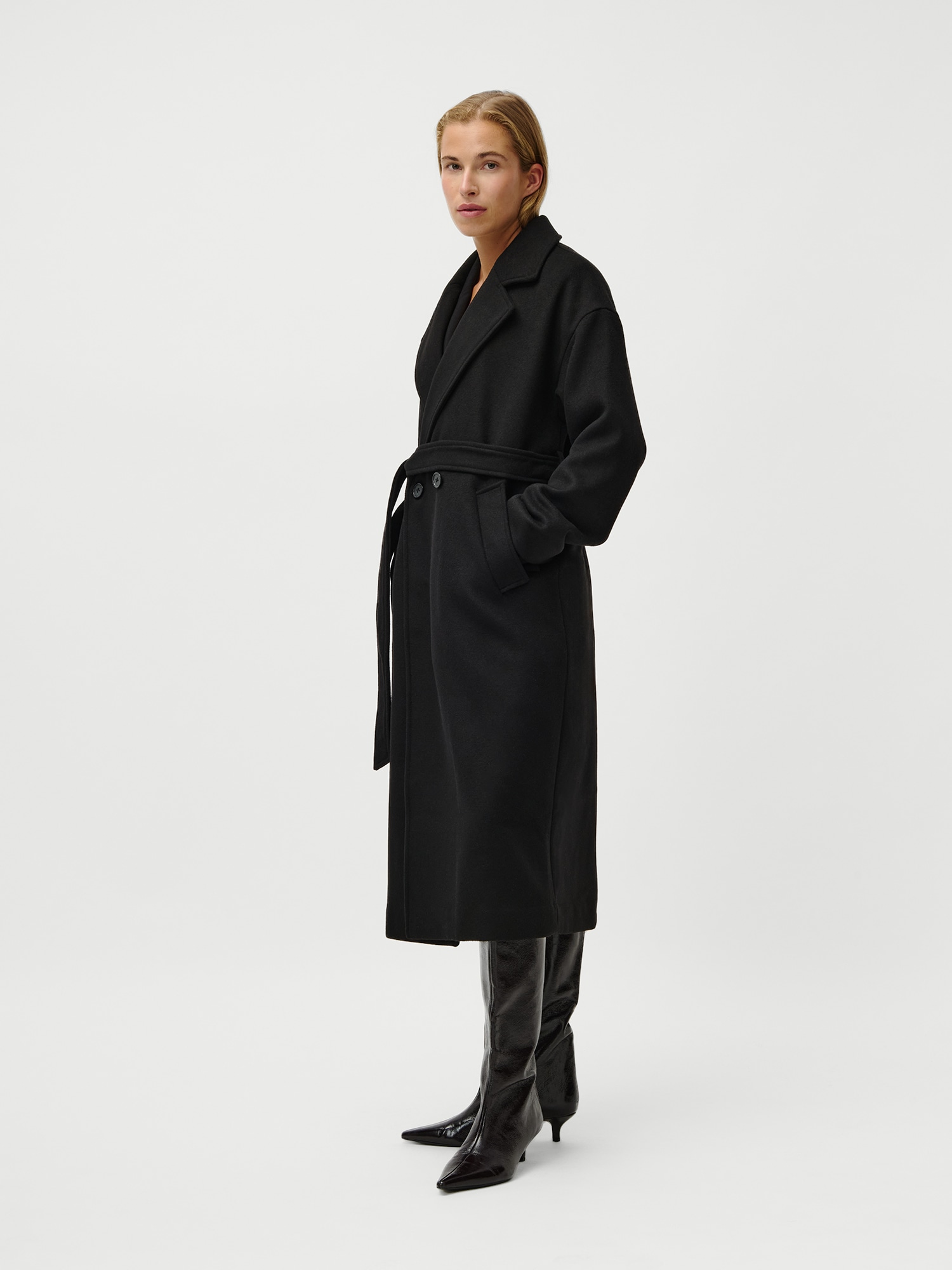 LeGer Langmantel »Betty, LeGer by Lena Gercke«, Regular fit mit V-Ausschnitt