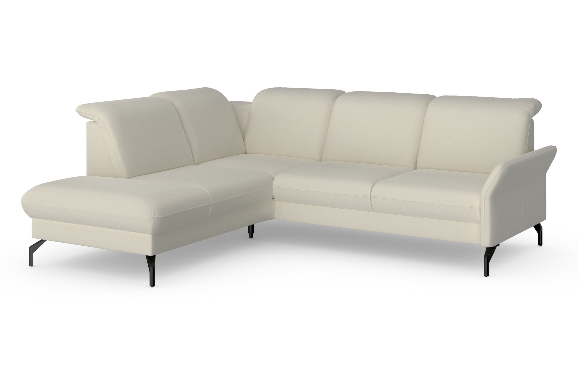 sit&more Ecksofa »Fashion L-Form«, wahlweise mit Kopfteilverstellung und Vorziehsitz, motorisch