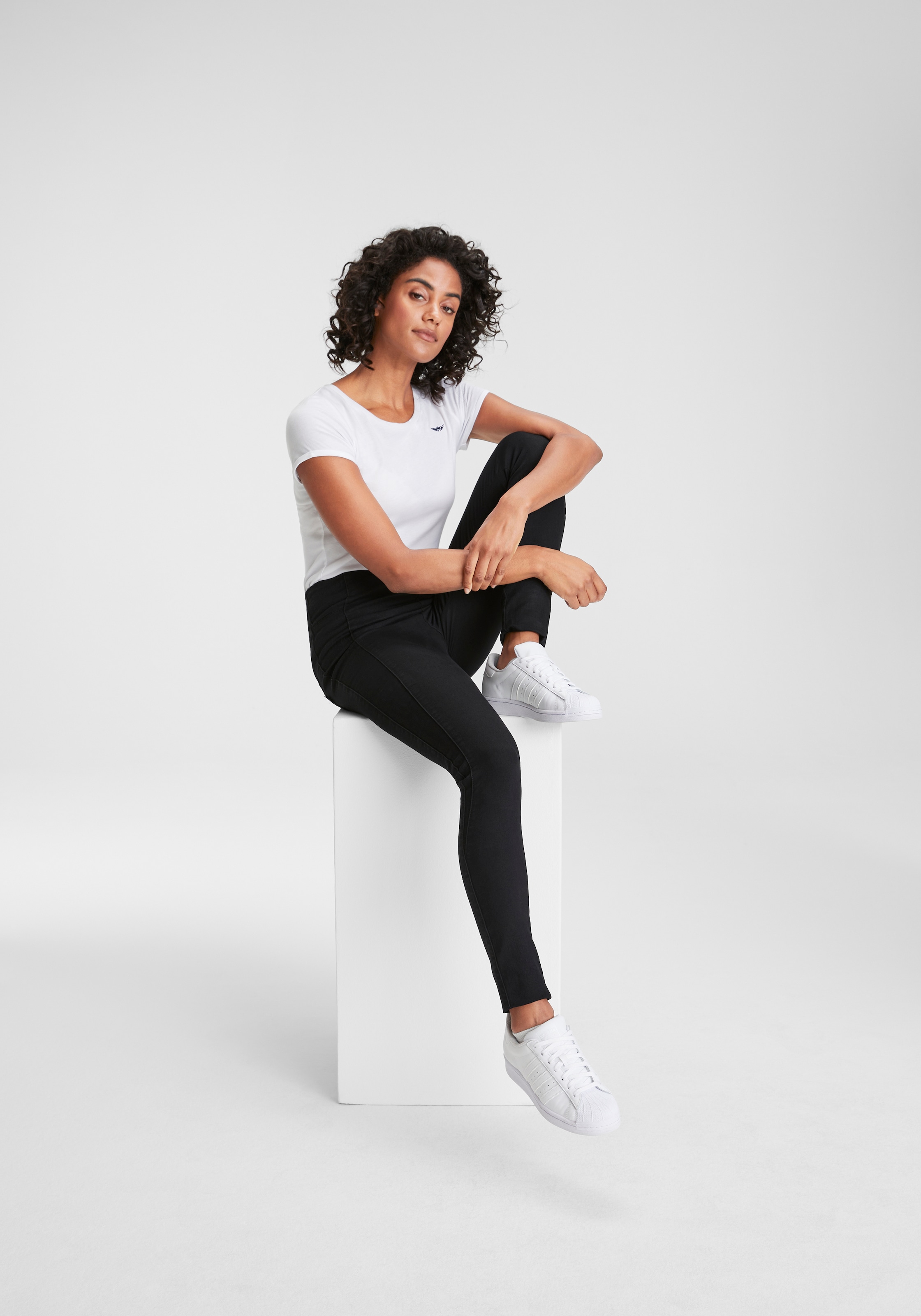 Arizona Jeansjeggings, extra-eng geschnittene Beinform, hohe Leibhöhe