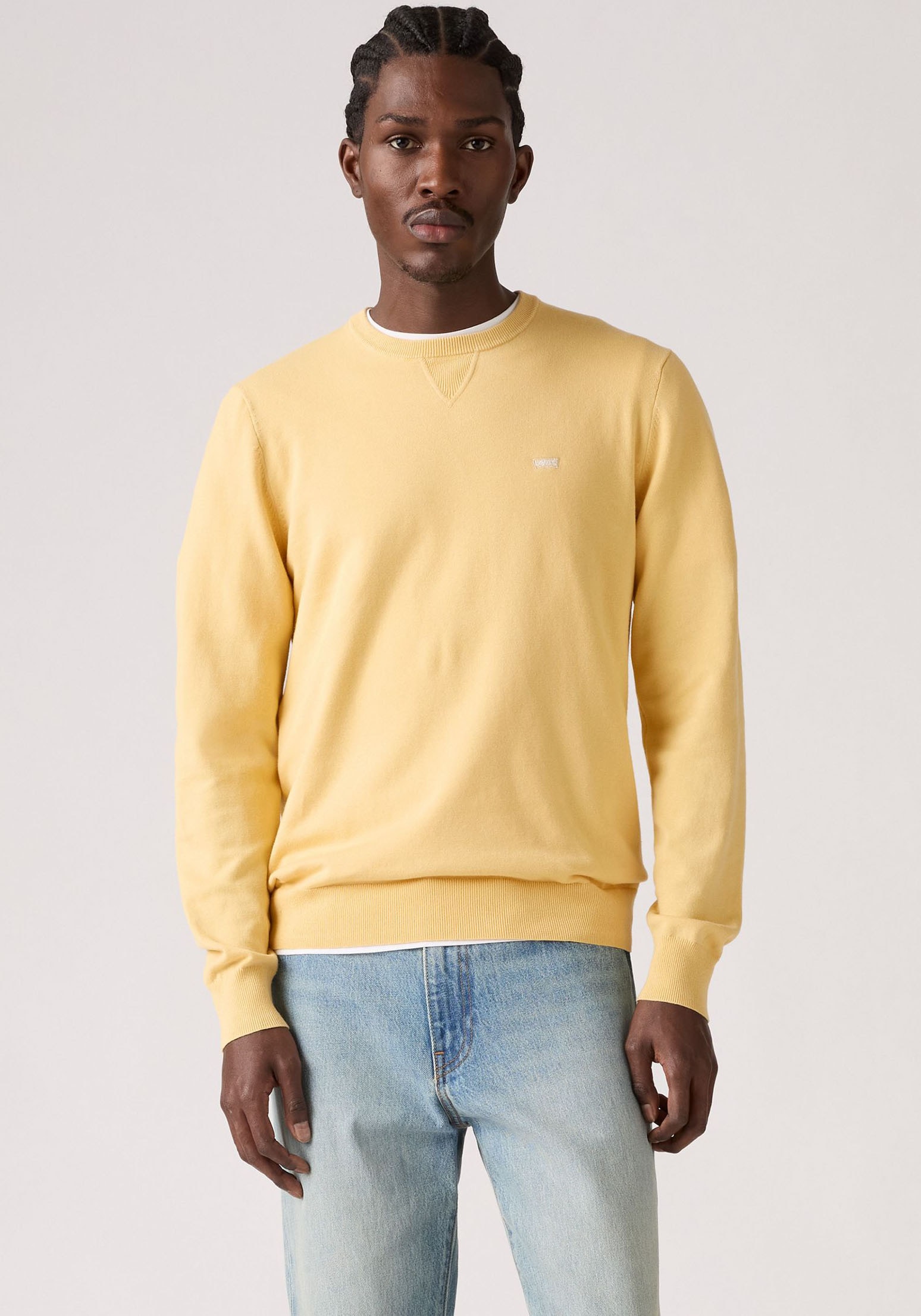 Levi's® Rundhalspullover »LIGHTWEIGHT HM SWEATER« Feingerippte Abschlüsse