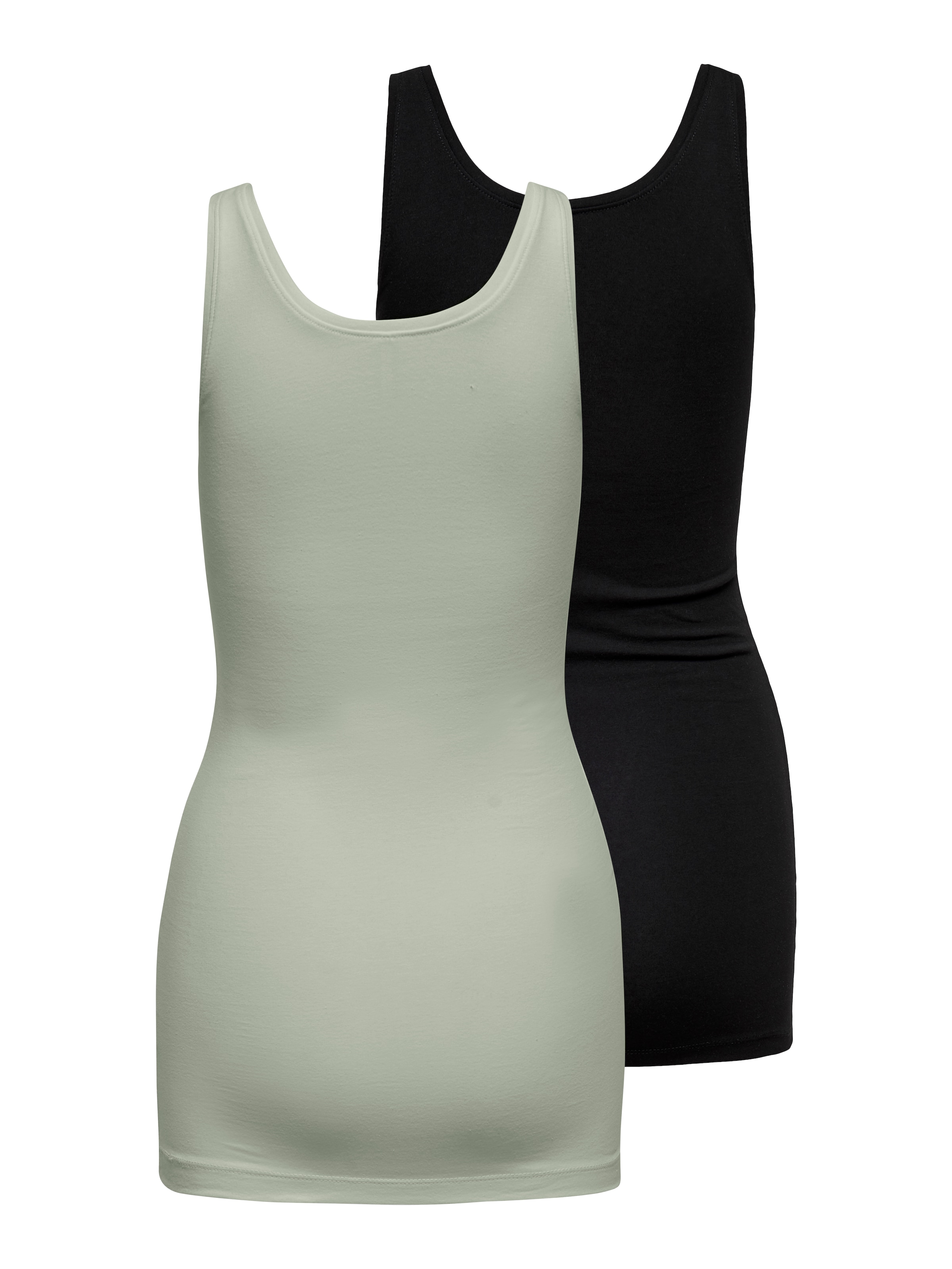 ONLY Tanktop »ONLLIVE LOVE NEW LONG TT 2PACK NOOS«, (Packung, 2 tlg., 2er-Pack)
