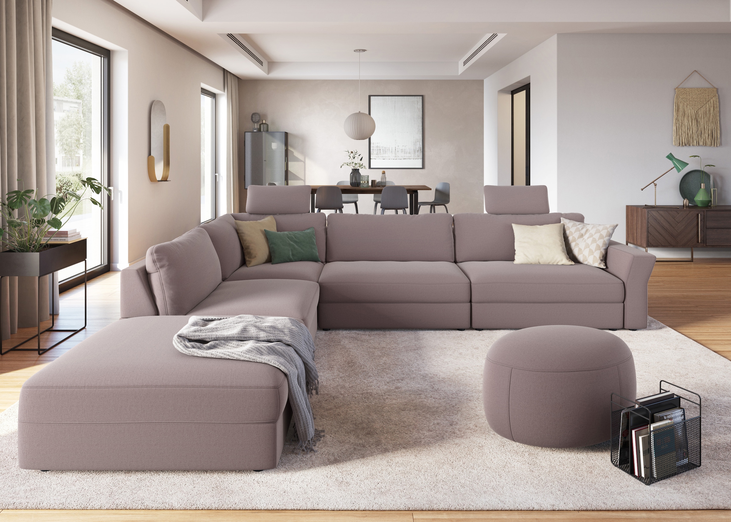 sit&more Ecksofa »Cadabra L-Form«, Breite 356 cm, mit Sitztiefenverstellung