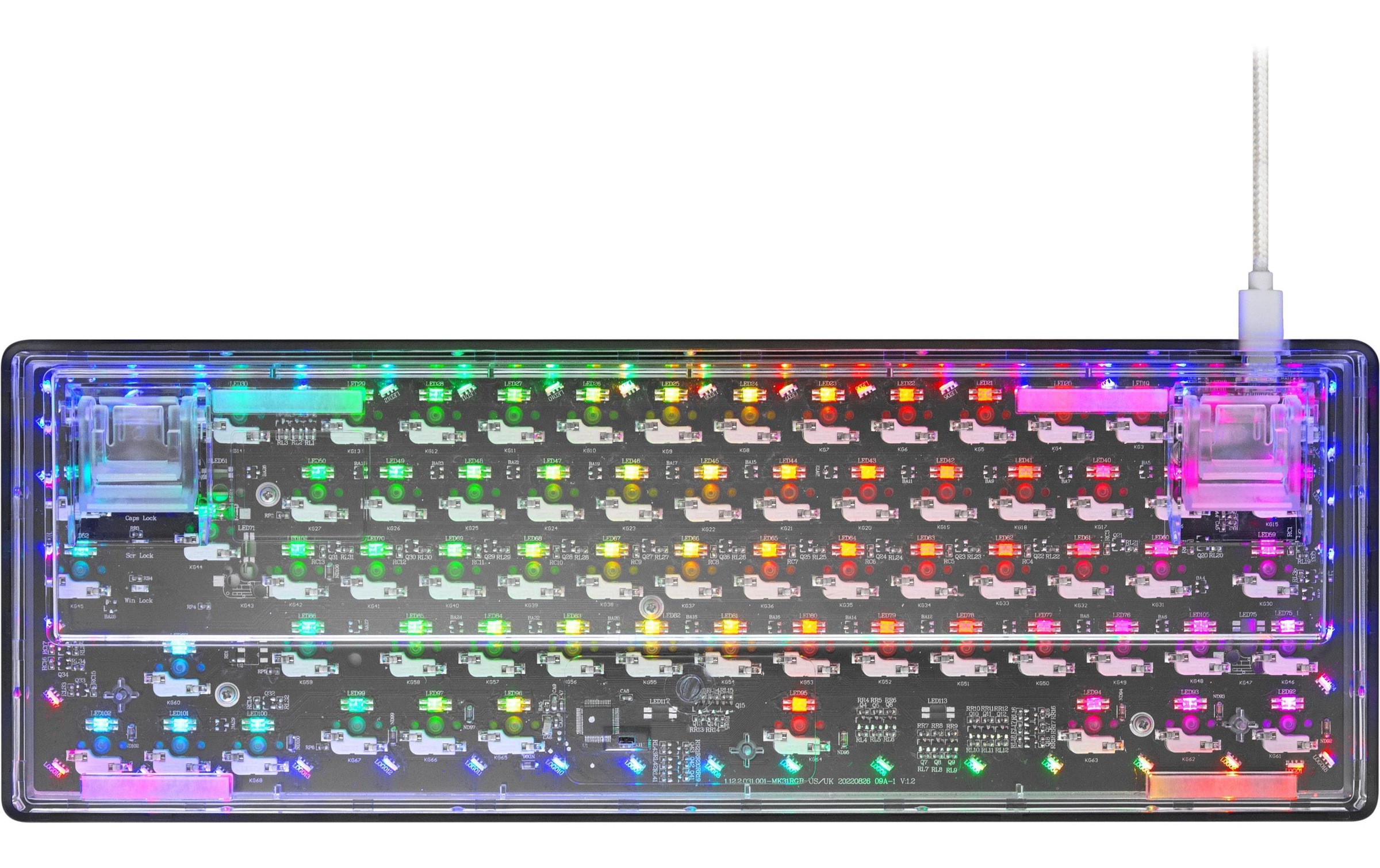 DELTACO Gaming-Tastatur »GAM-160-T-CH Weiss«