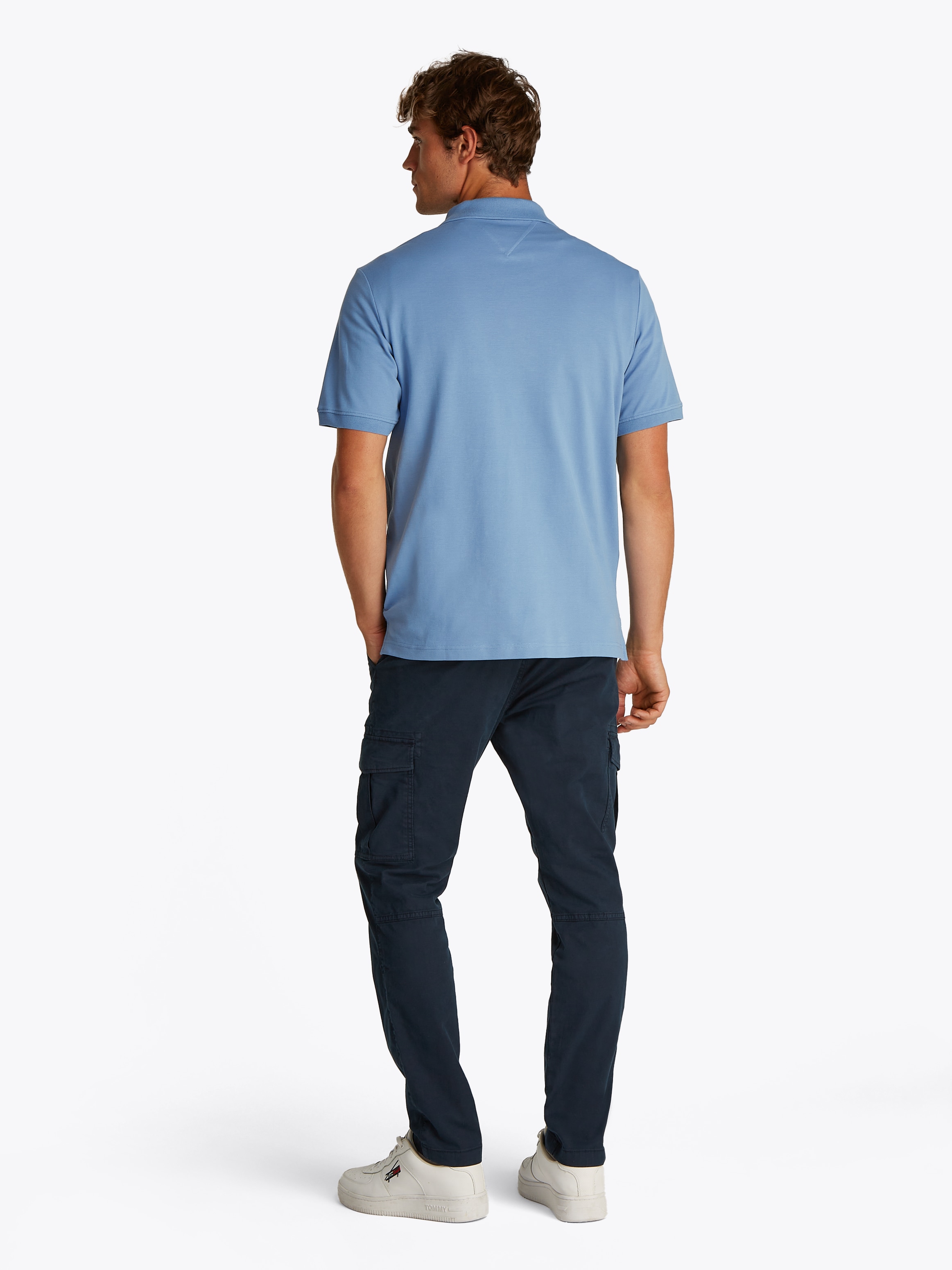 Tommy Jeans Poloshirt »TJM REG LINEAR POLO EXT«, Mit Rundhalsausschnitt