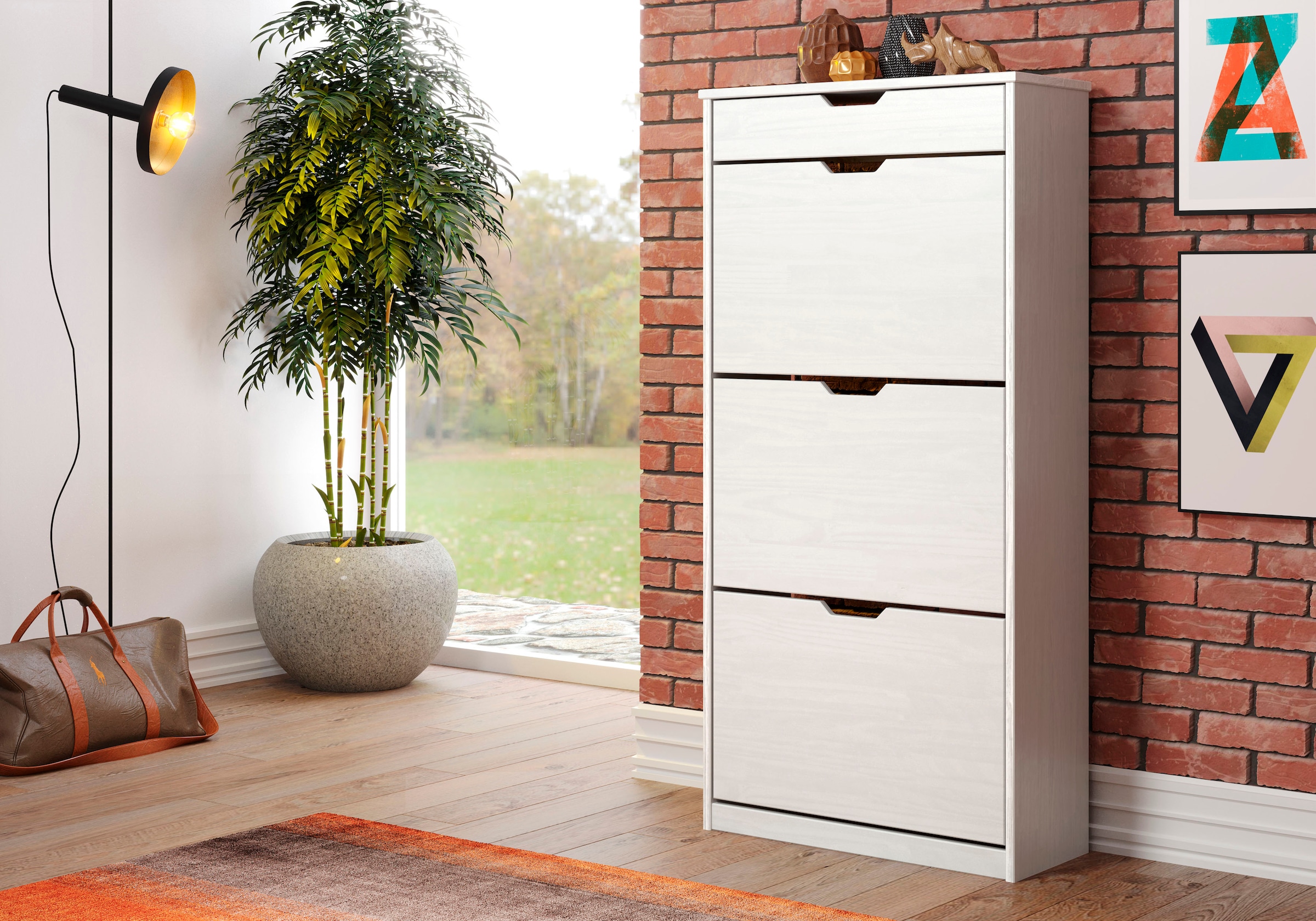 INTER-FURN Schuhschrank »Mestre«, praktisch und aus massiver Kiefer