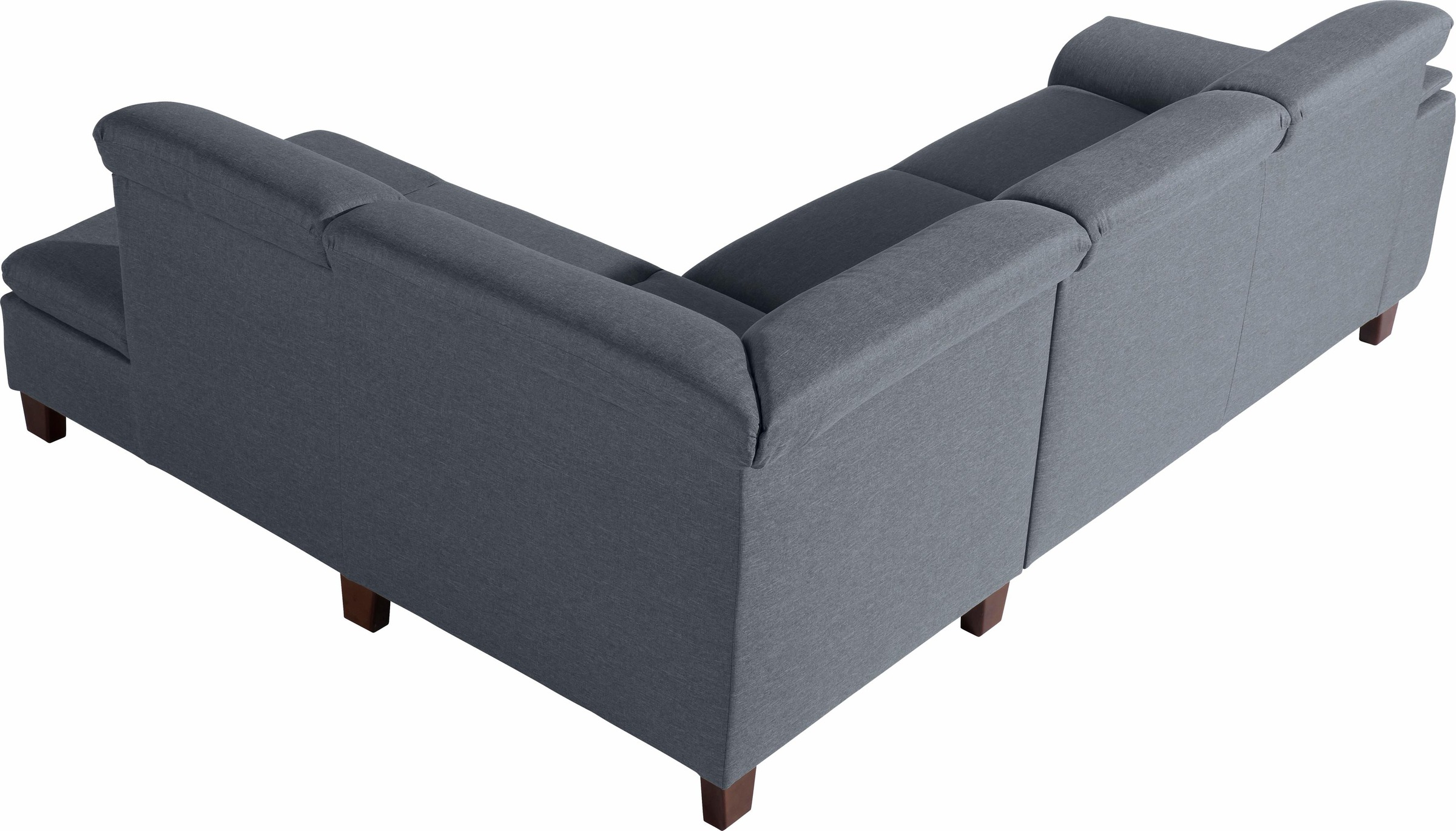 Max Winzer® Ecksofa »Alessio, aktuelle Mattenoptik, geschwungene Formensprache, bequem«, mit abgerundeter Rückenlehne, Ottomane wahlweise links oder rechts
