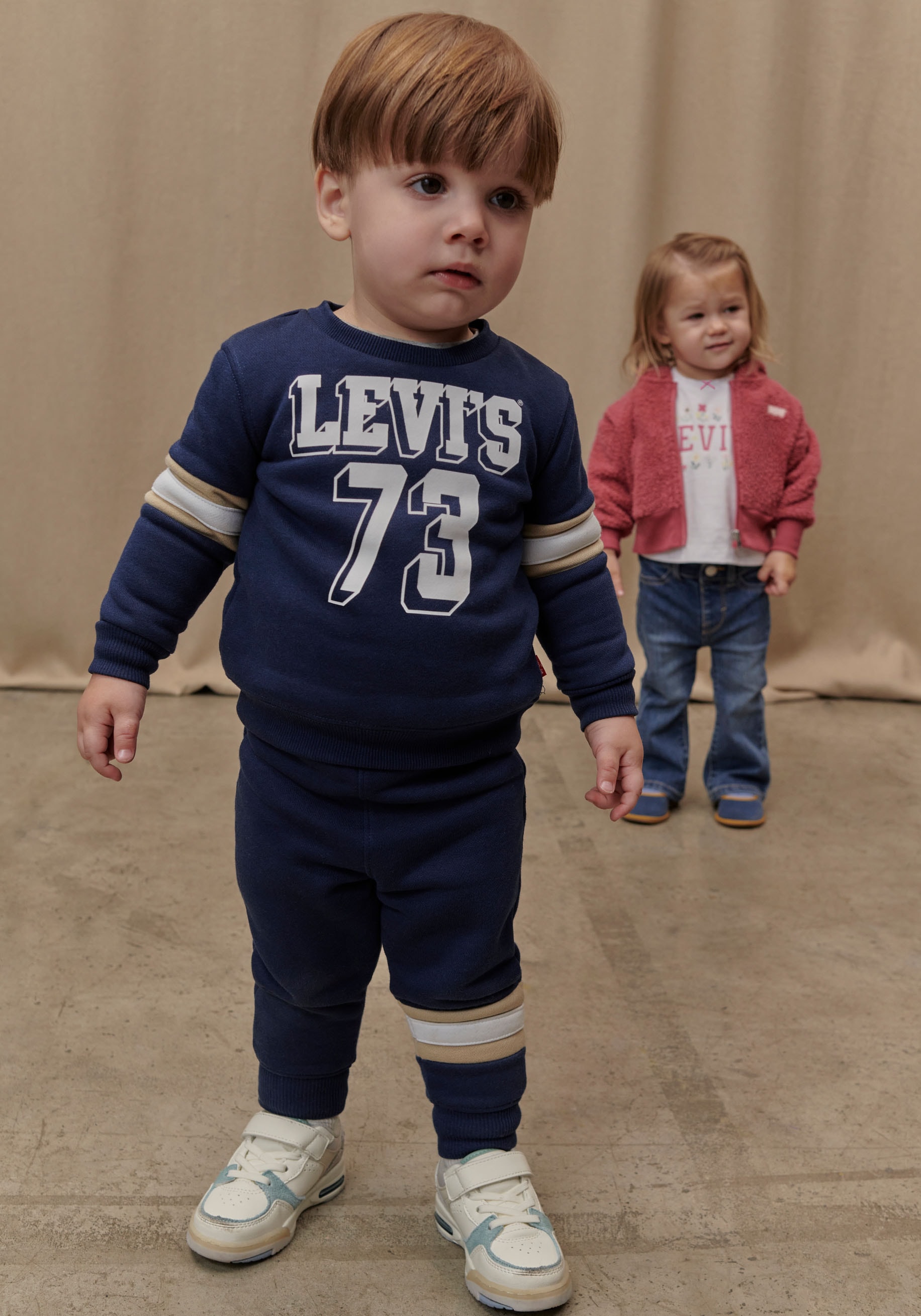 Levi's® Kids Shirt, Hose & Jäckchen »LVG 3PC ZIP HOODIE & WIDE LEG«, for GIRLS