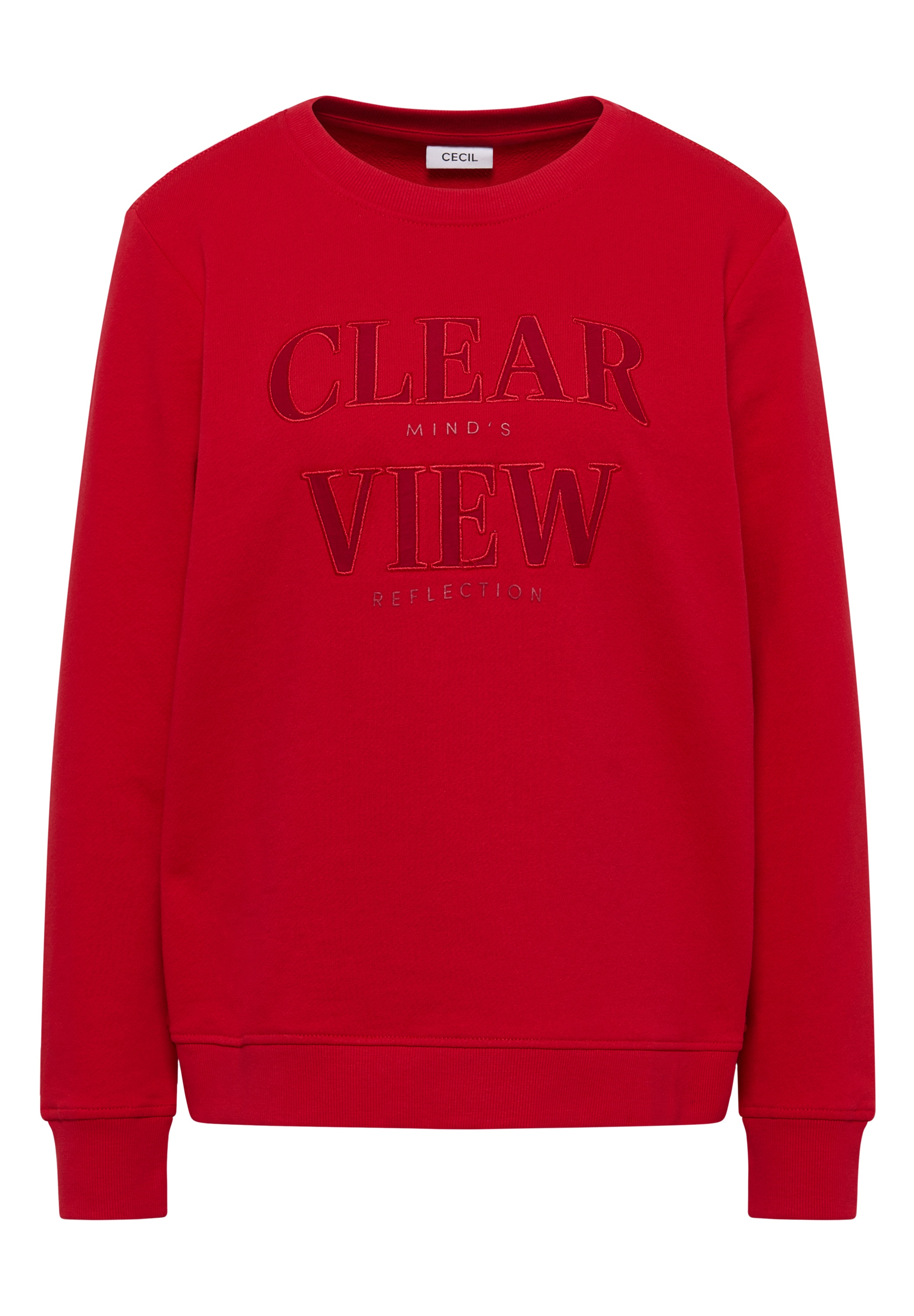 Cecil Sweatshirt, mit Wording Artwork