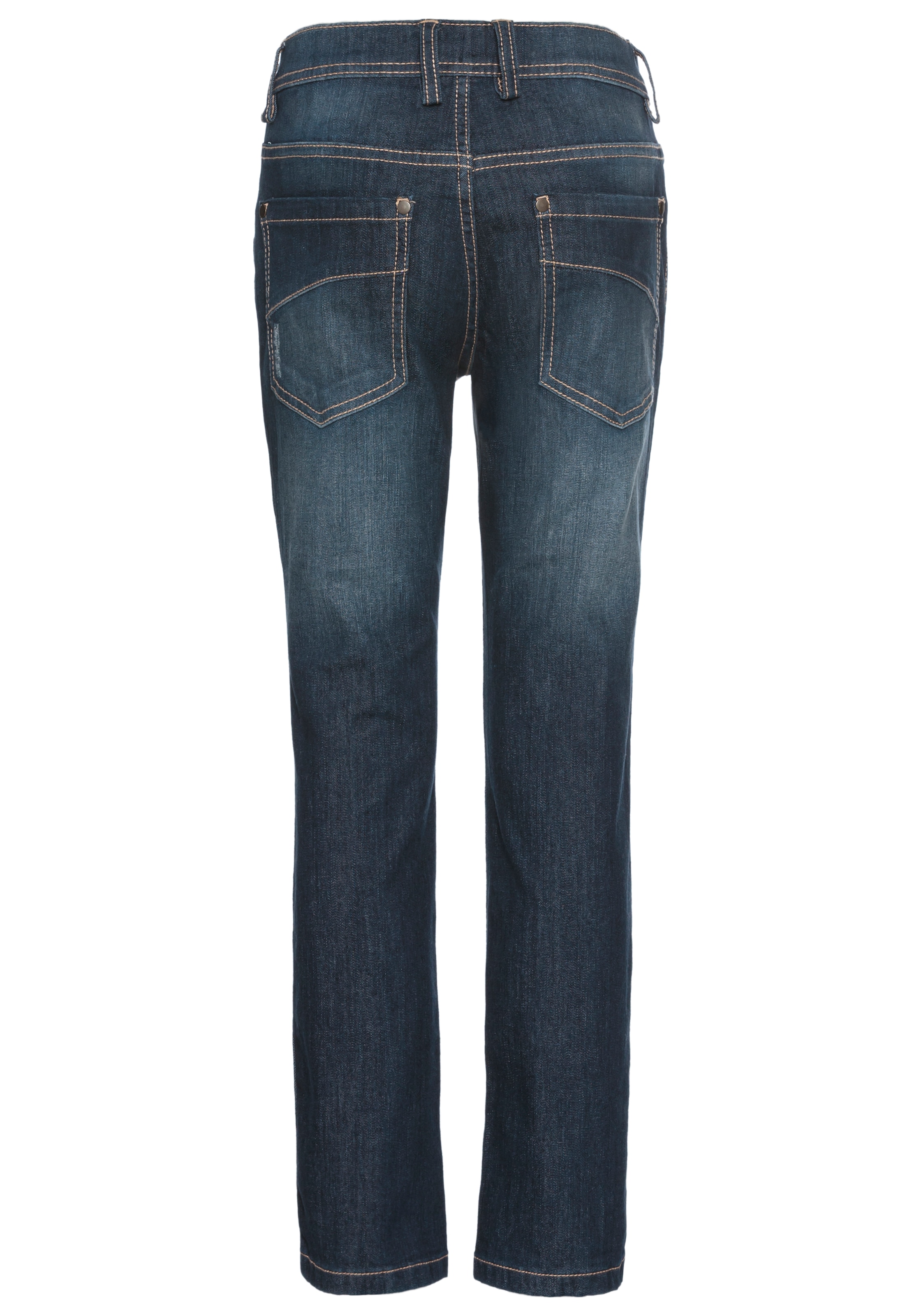 KIDSWORLD Stretch-Jeans », Straight-fit Jeans mit Distroy-Effekten«, für Jungen