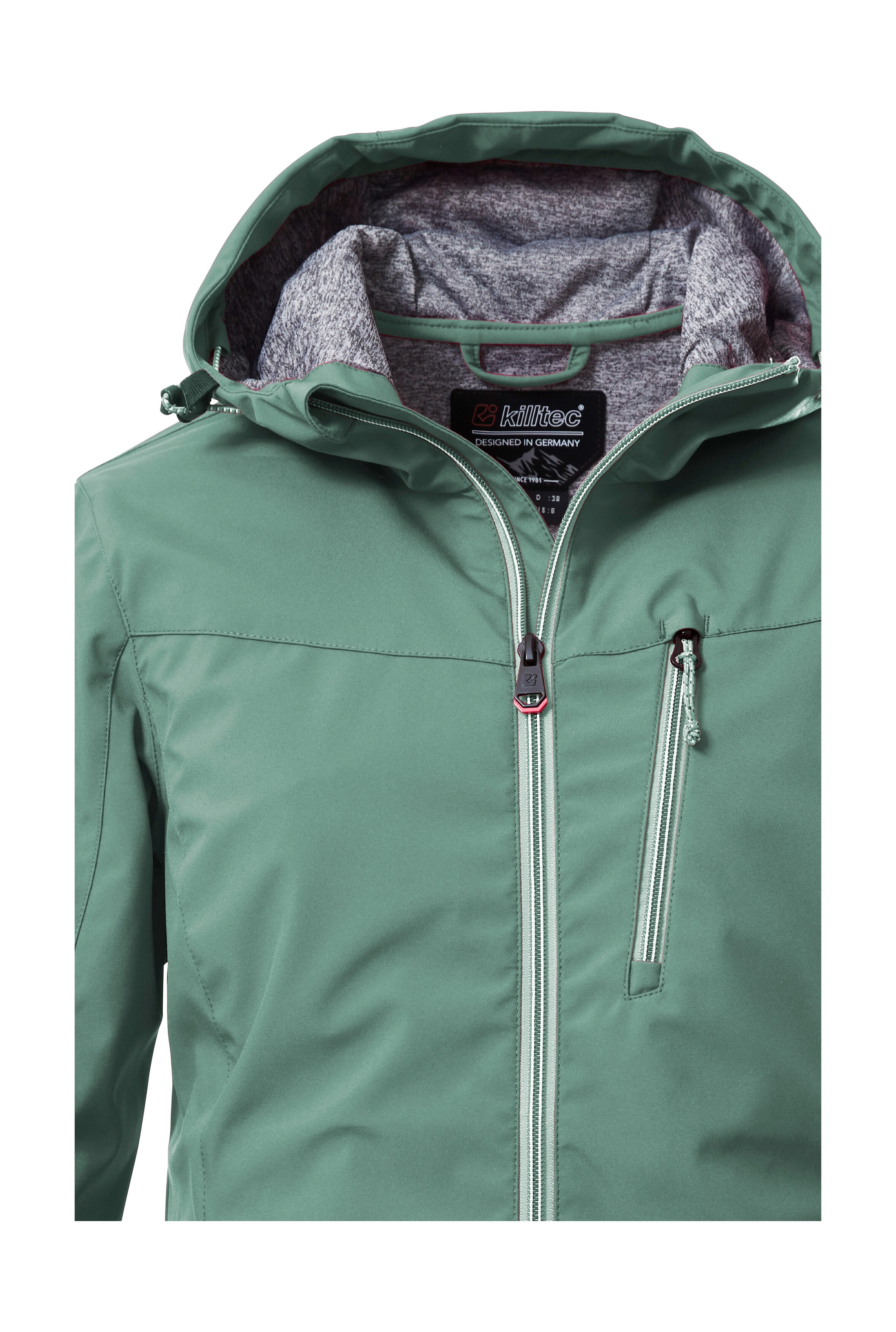 Killtec Softshelljacke »KOS 89 WMN SFTSHLL JCKT«, Damen Softshelljacke: Wind-und wasserdicht, atmungsaktiv, PFAS-frei