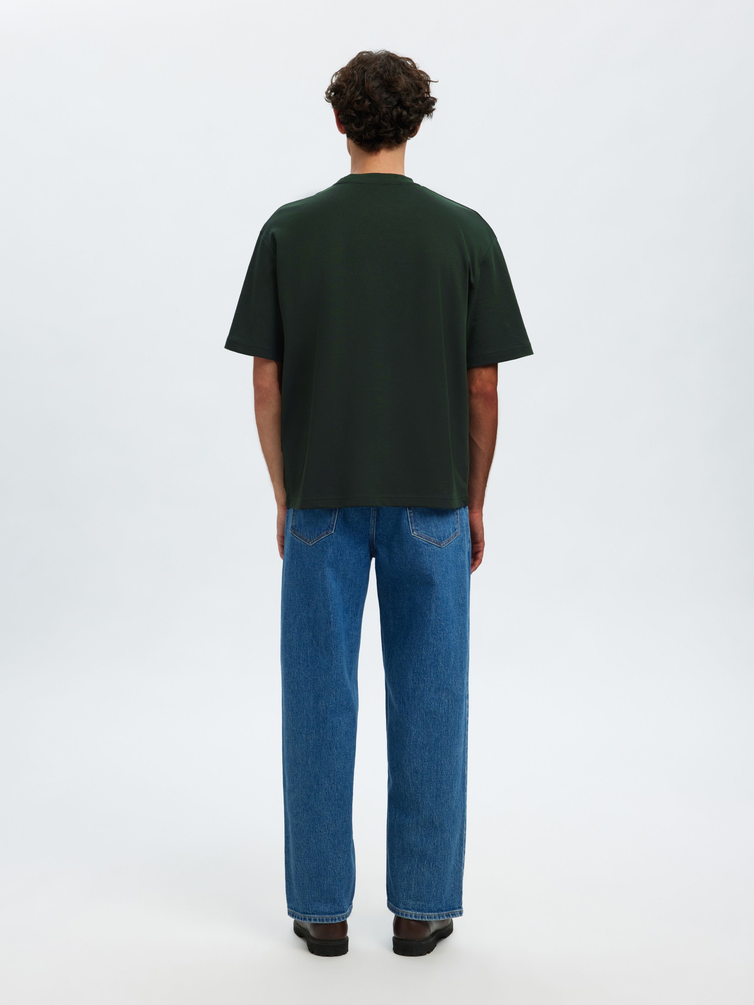 SELECTED HOMME Rundhalsshirt »SLHLOOSEOSCAR SS O-NECK TEE NOOS«