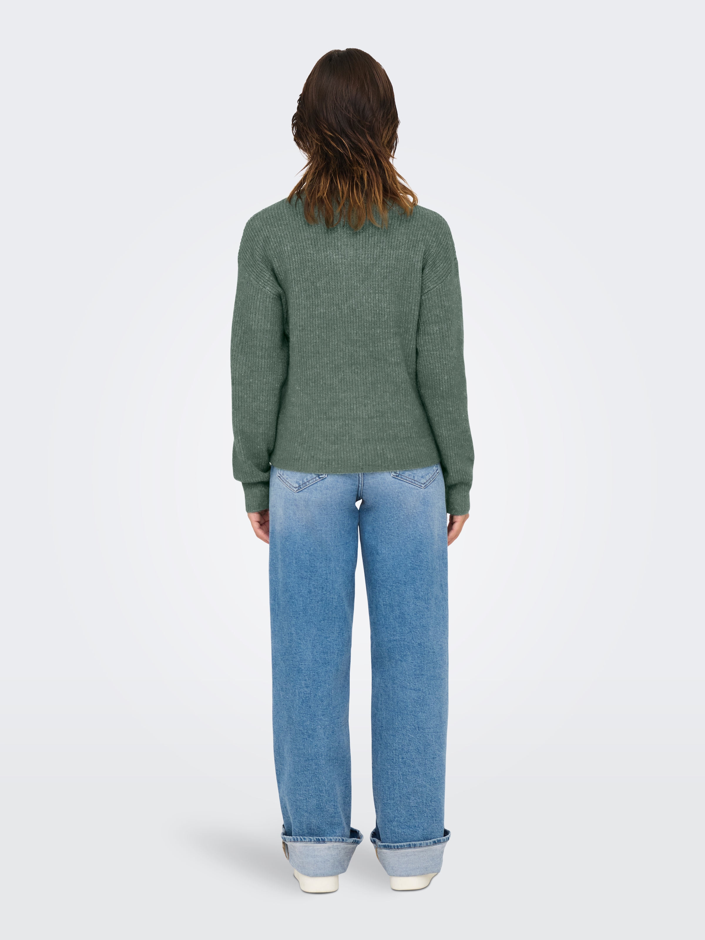 ONLY Strickpullover »ONLTOKYO SOLID L/S ZIP PULLOVER KNT NOOS«