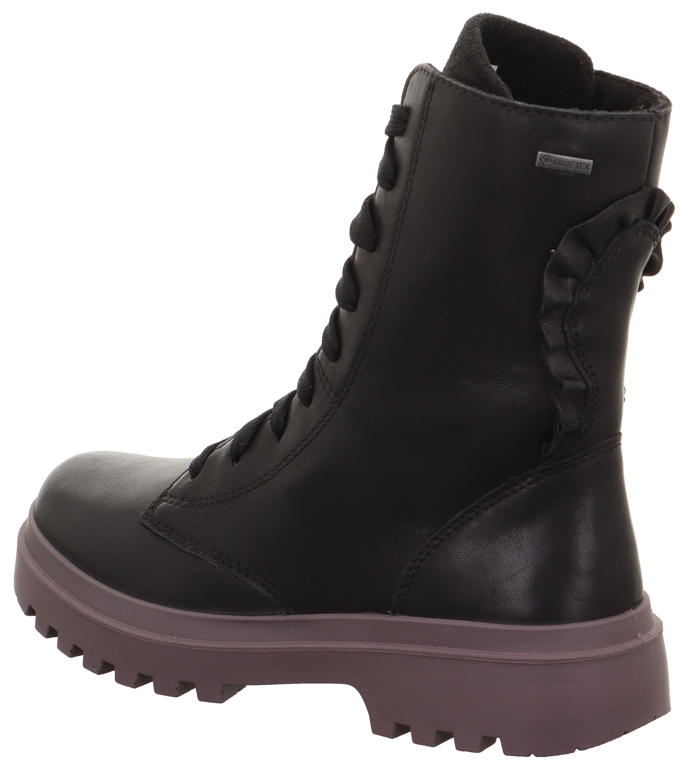 Superfit Schnürboots »ABBY WMS: mittel«, mit Rüschchen-Details an der Ferse
