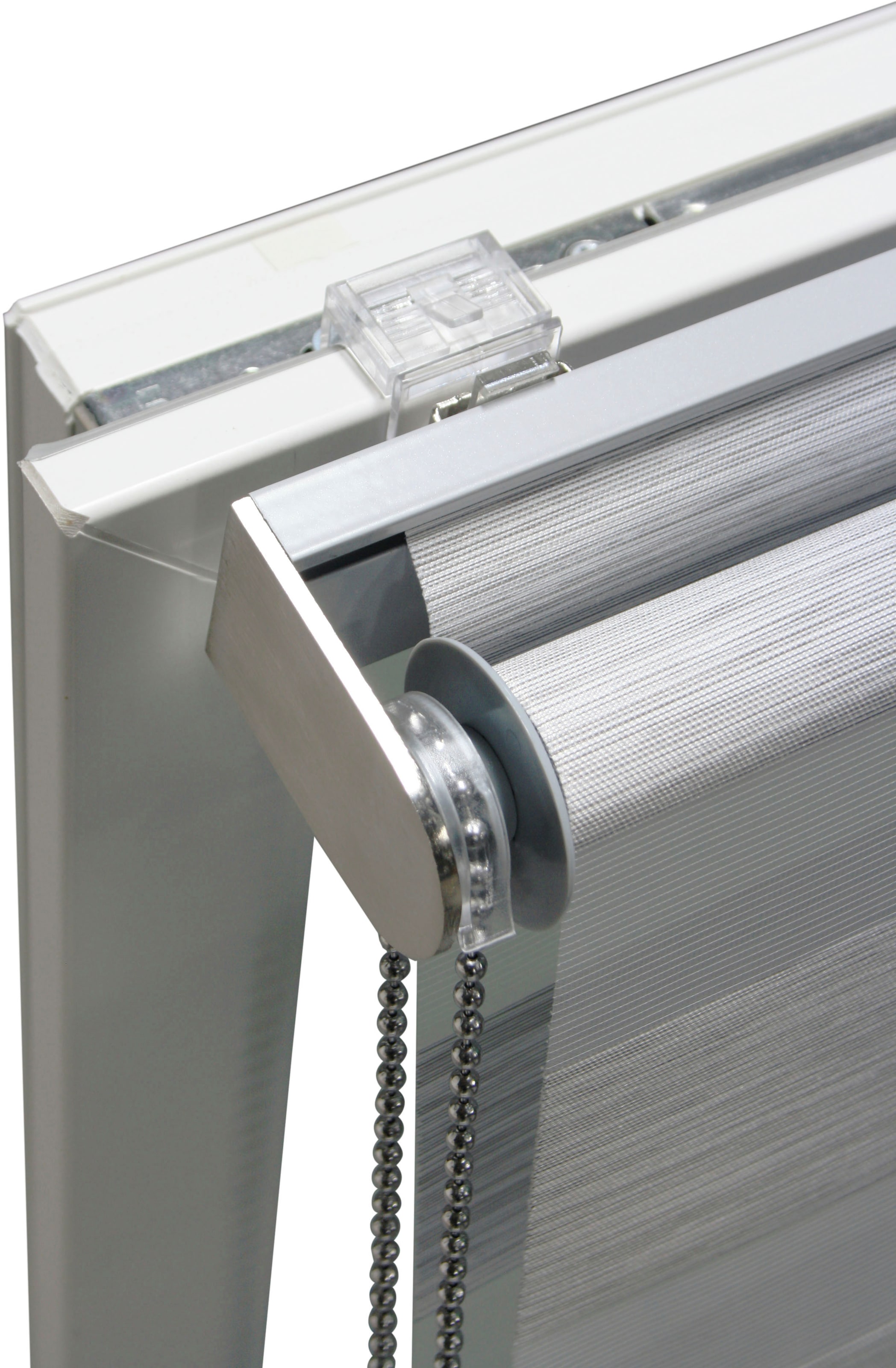 GARDINIA Doppelrollo »Doppelrollo de luxe«, halbtransparent, hochwertiges  Gesamtkonzept mit silbernen Metallkomponenten online bestellen |  Jelmoli-Versand