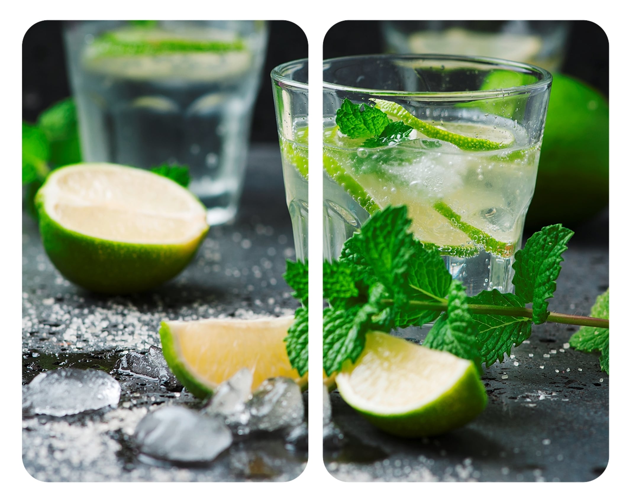 WENKO Herd-Abdeckplatte »Universal Modell Mojito«, (Set, 2 tlg.), Herdabdeckung für alle Herdarten, kratzfest, mit rutschfesten Füssen