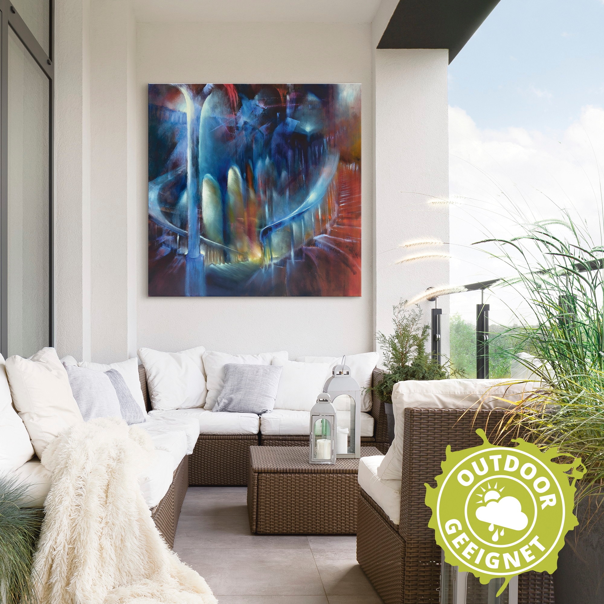 Artland Wandbild »Treppenhaus«, Architektonische Elemente, (1 St.), als Alubild, Leinwandbild, Wandaufkleber oder Poster in versch. Grössen