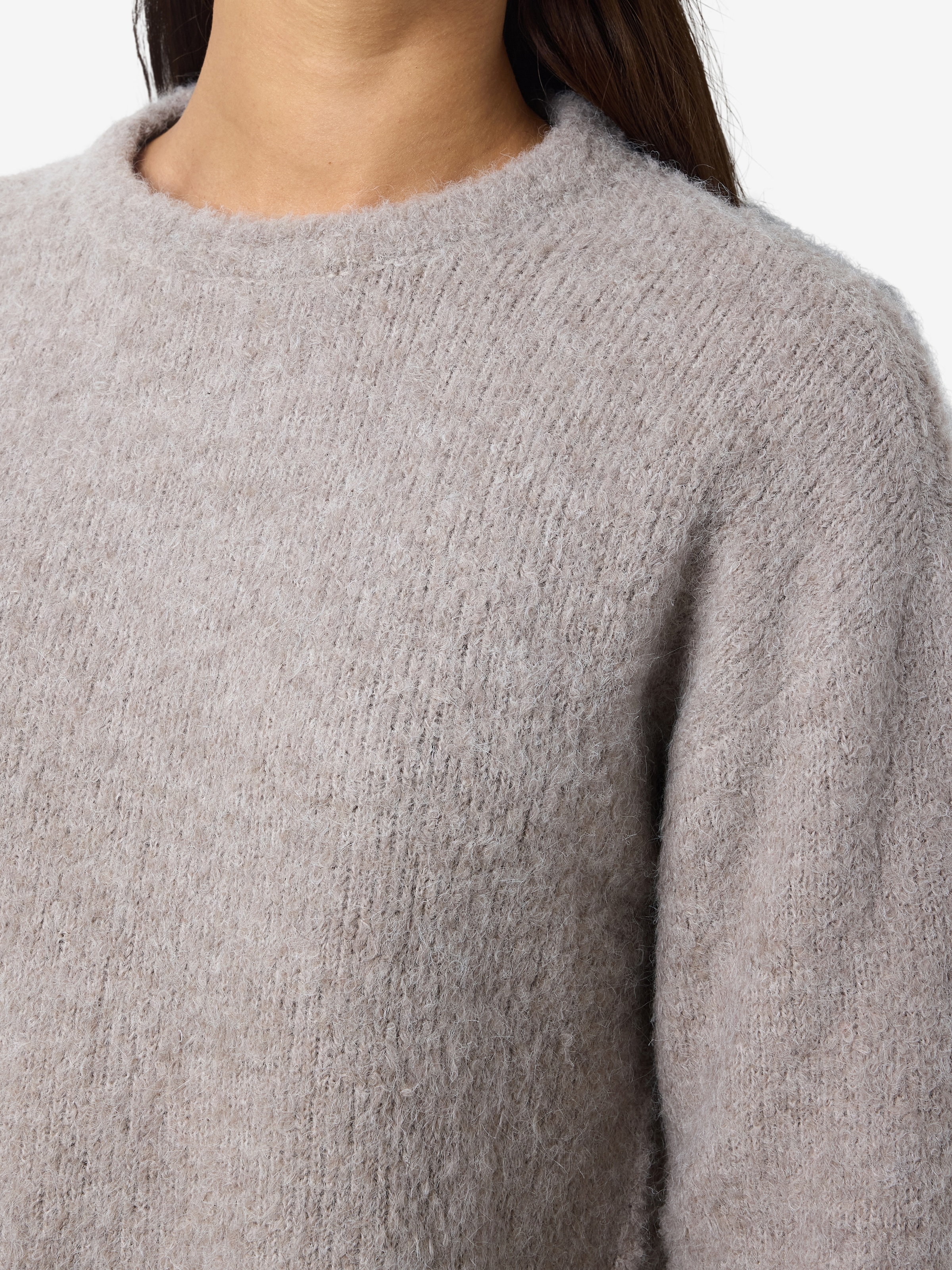 Noisy may Rundhalspullover »NMDOLLY L/S O-NECK KNIT FWD NOOS«