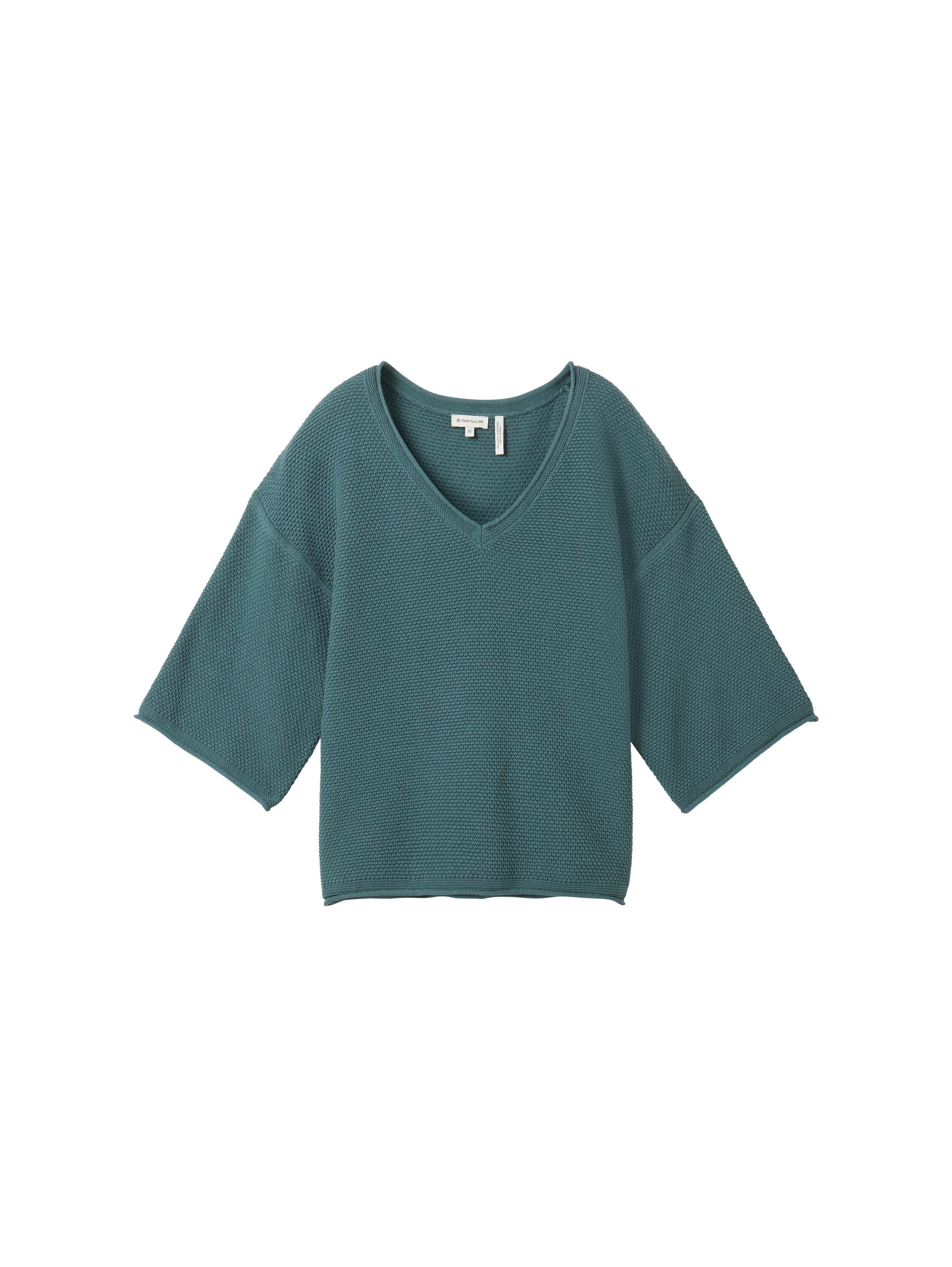 TOM TAILOR V-Ausschnitt-Pullover, mit Drop-Shoulder