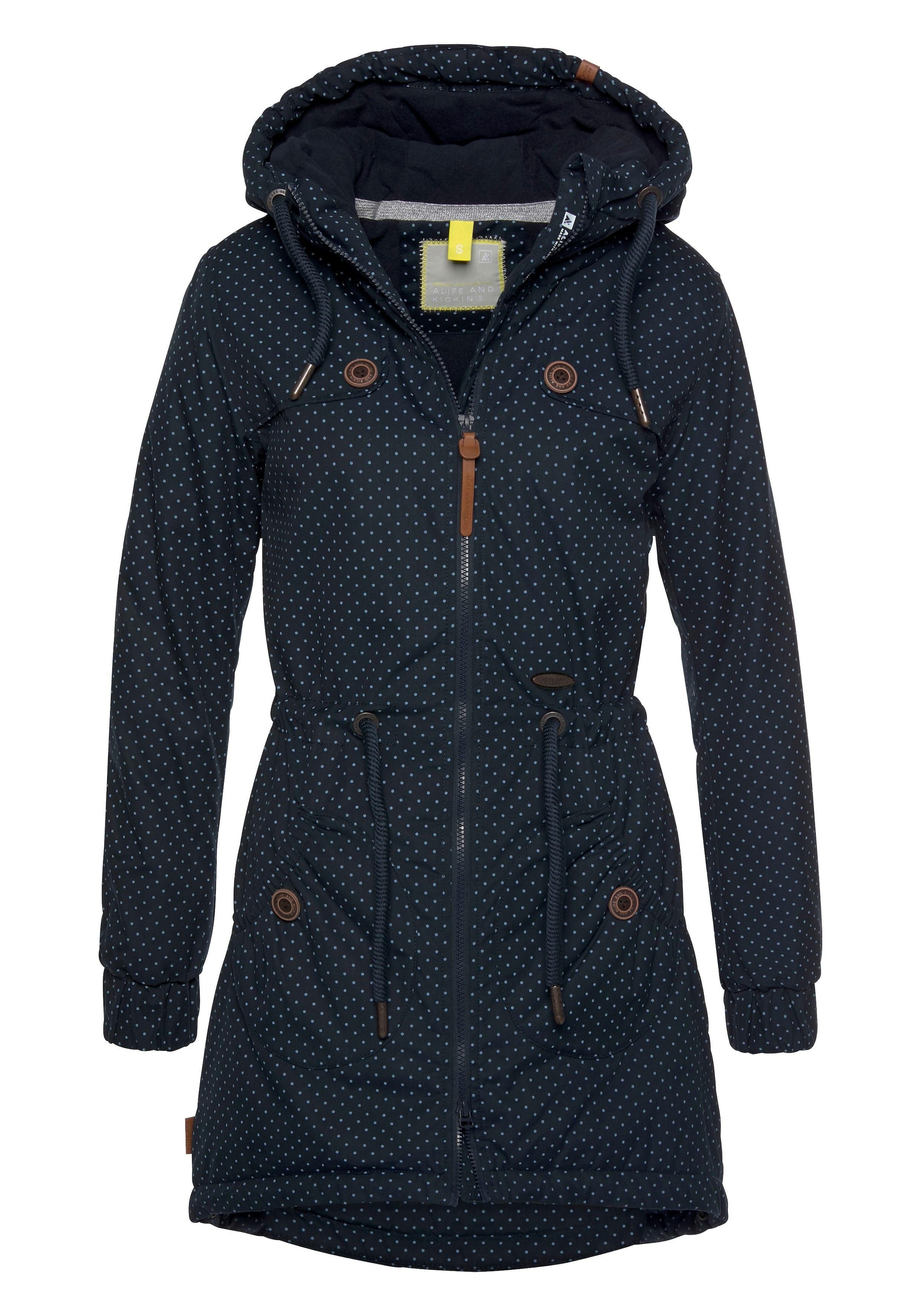 Alife & Kickin Outdoorjacke »CHARLOTTEAKB«, mit Kapuze, Damen Winterjacke, gefütterte Jacke