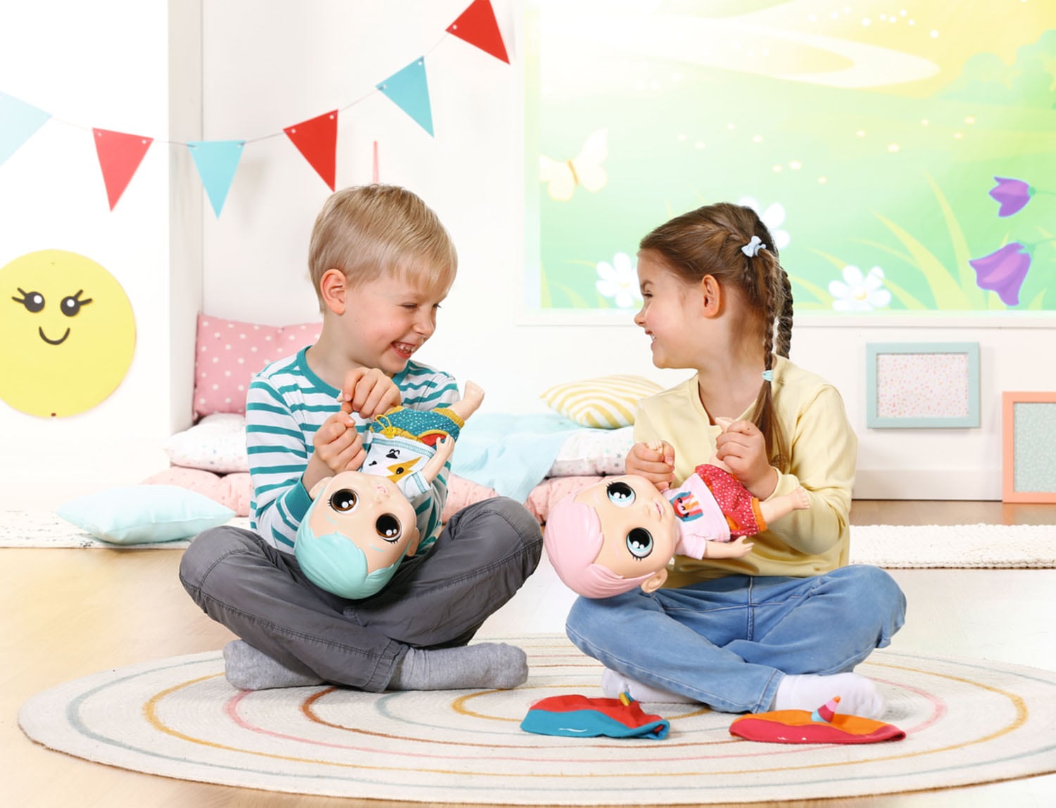 Zapf Creation® Babypuppe »Chou Chou Baby, Blau«, mit Soundeffekten und limitiertem Schlafanzug