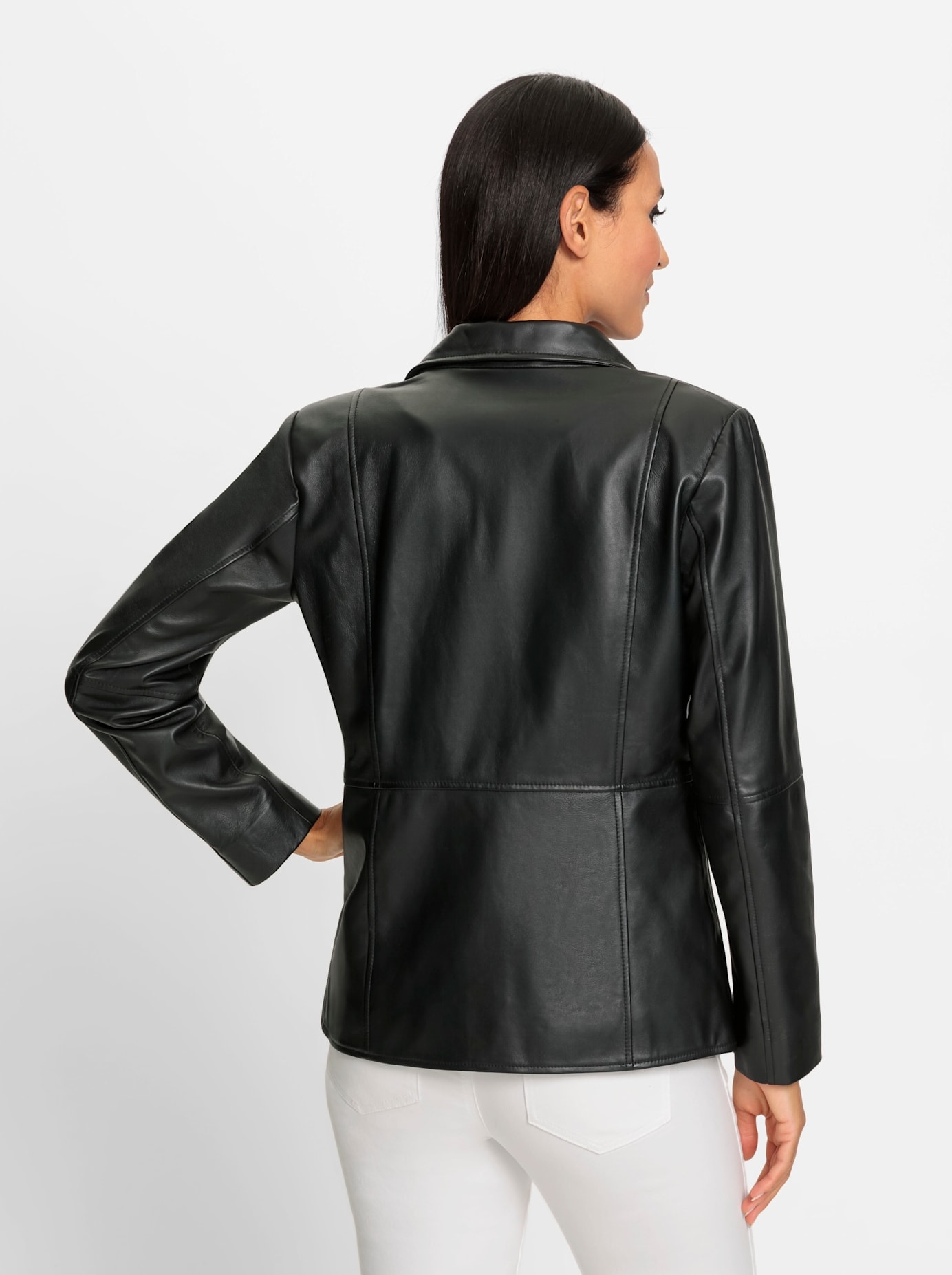 heine Lederjacke, ohne Kapuze