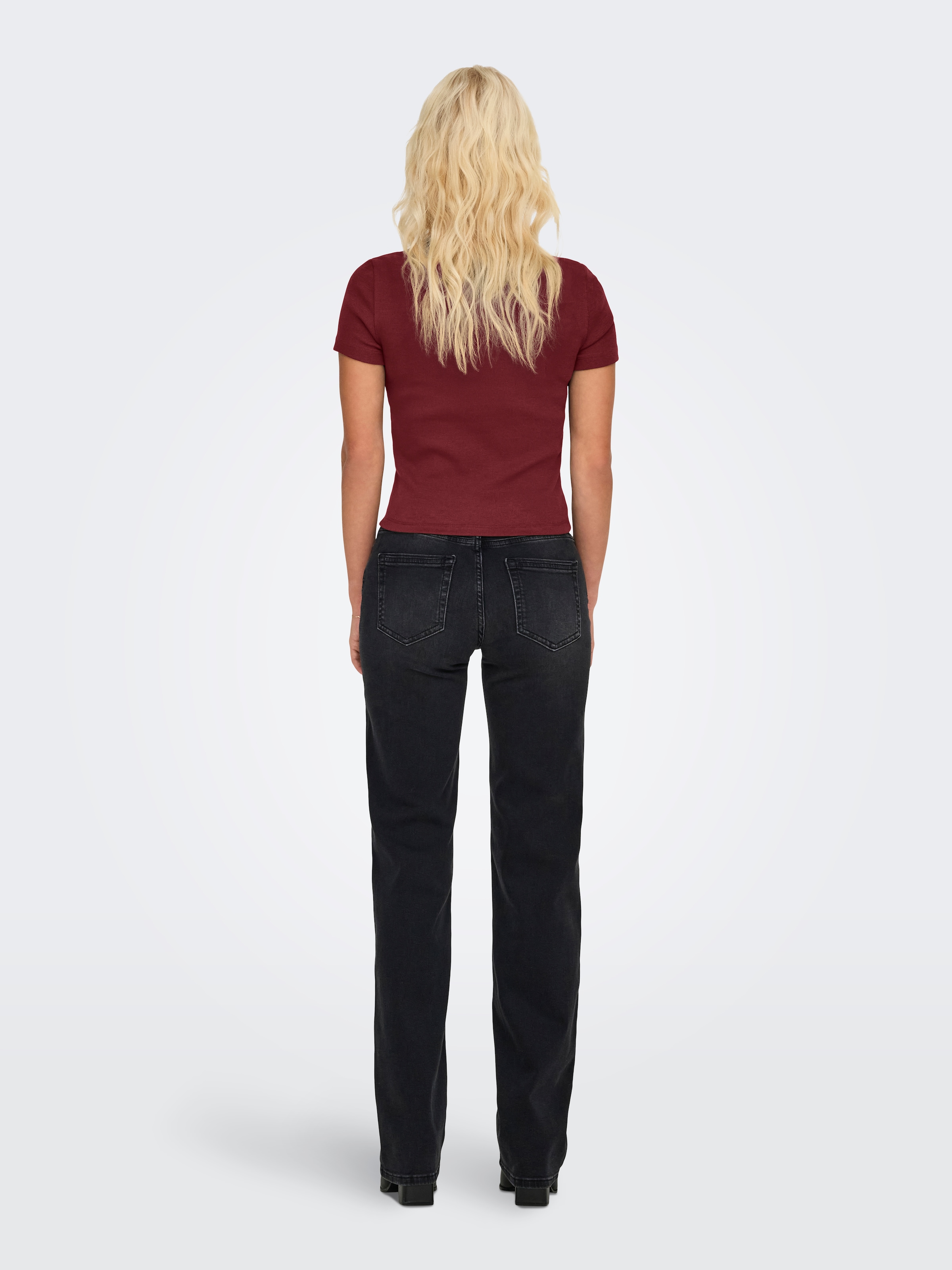 ONLY Kurzarmshirt »ONLVAL – Basic-Shirt mit Stretchkomfort für jeden Tag«, regular fit, modisch, Jersey, Baumwollmischung, Rundhals