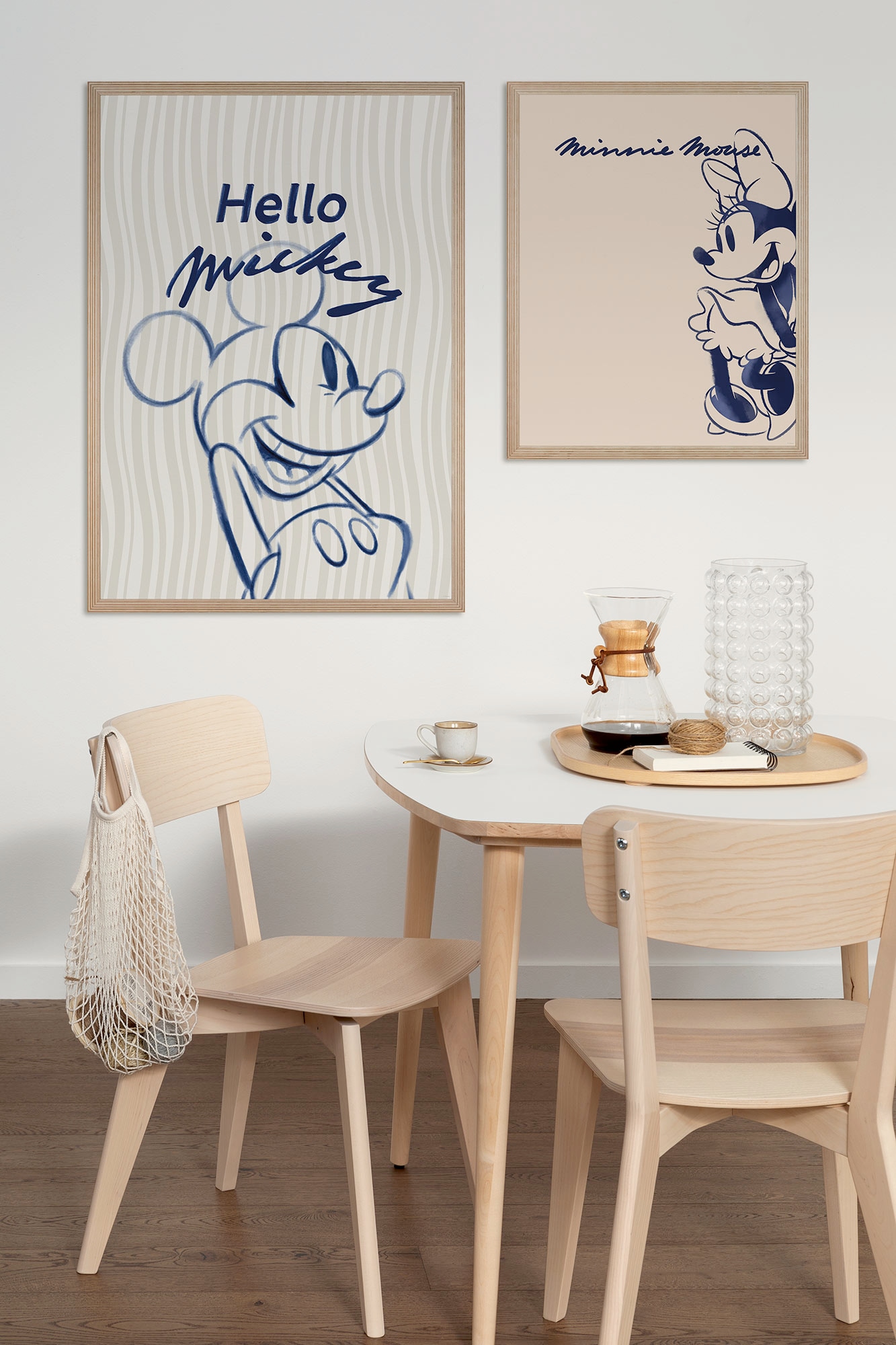 Komar Wandbild »Disney Mickey Mouse Hello«, Disney, (Set, 1 St.), 50 x 70 cm (Breite x Höhe) - Kinderzimmer, Dekoration